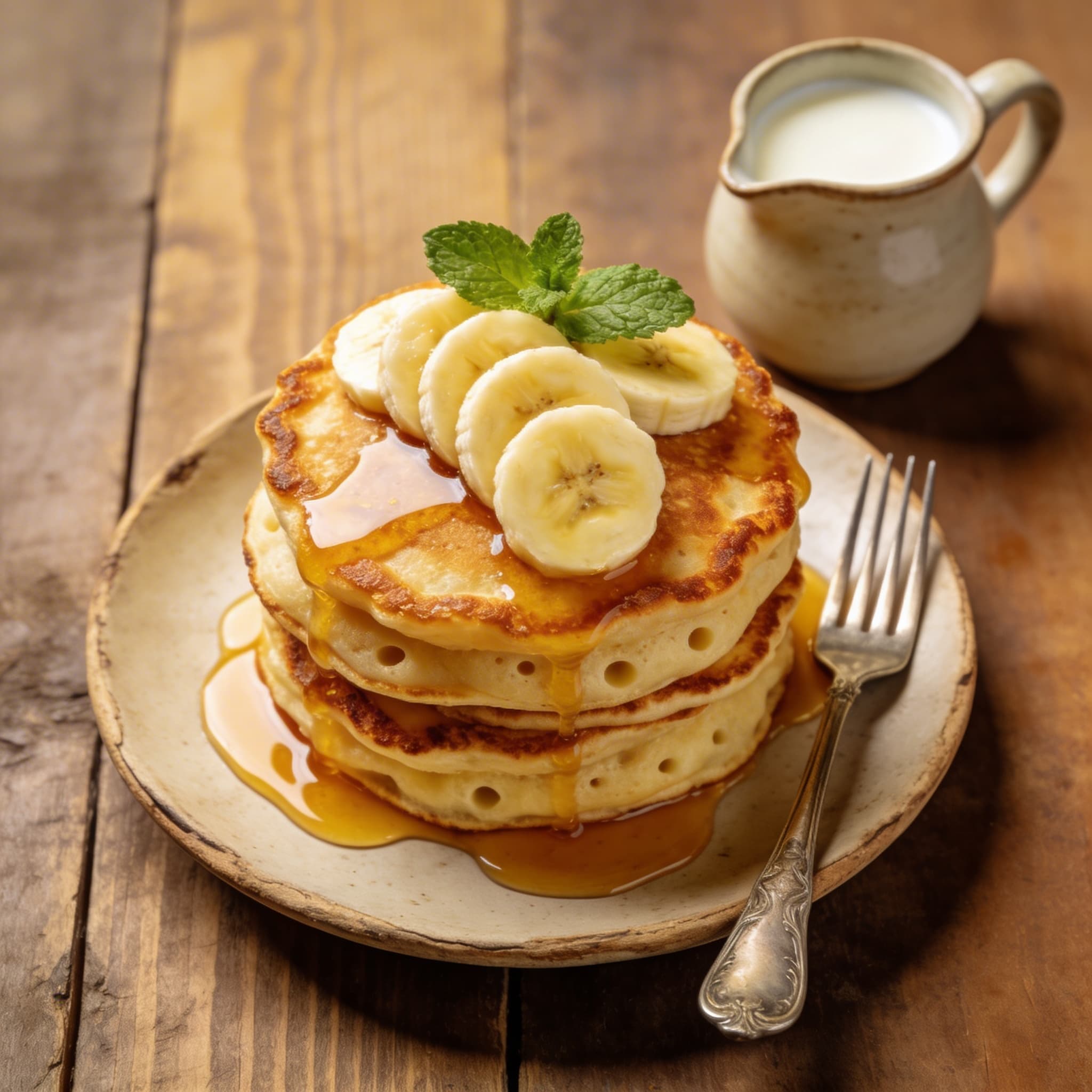 Fluffige Bananen-Pancakes
