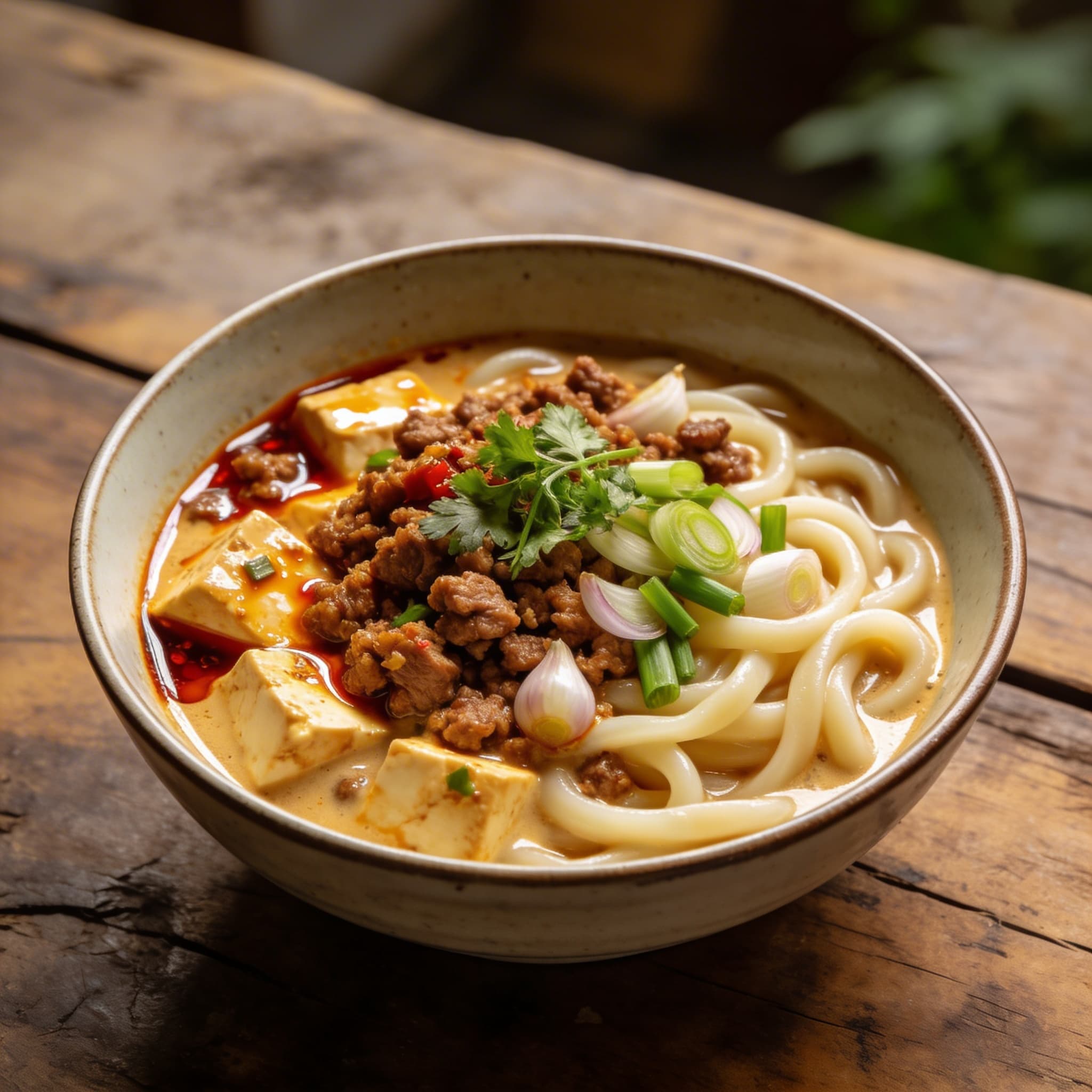 Cremige Mapo Tofu Udon