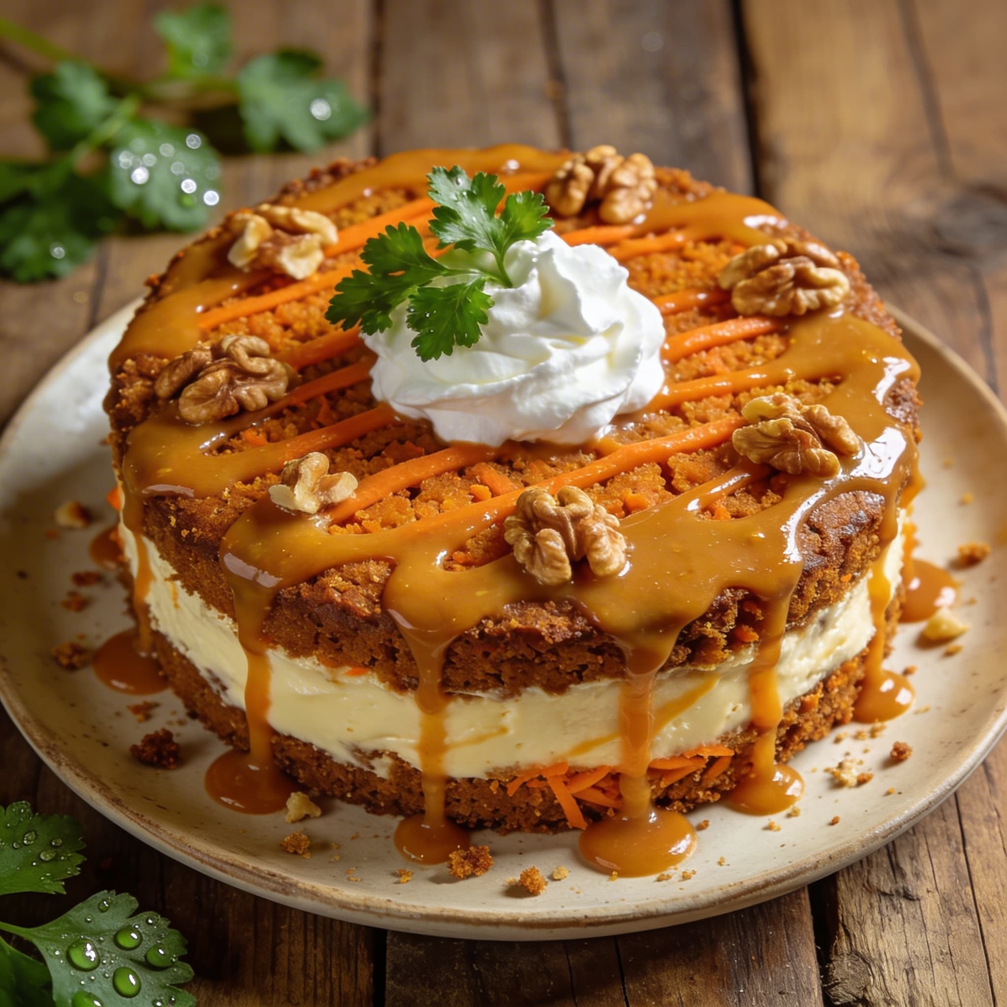 Saftiger Cheesecake Karottenkuchen