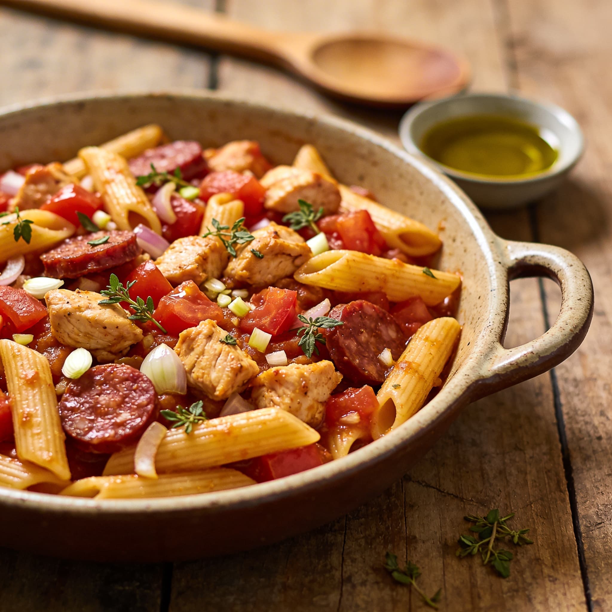 Mallorquinische Tomaten-Hähnchen-Pfanne