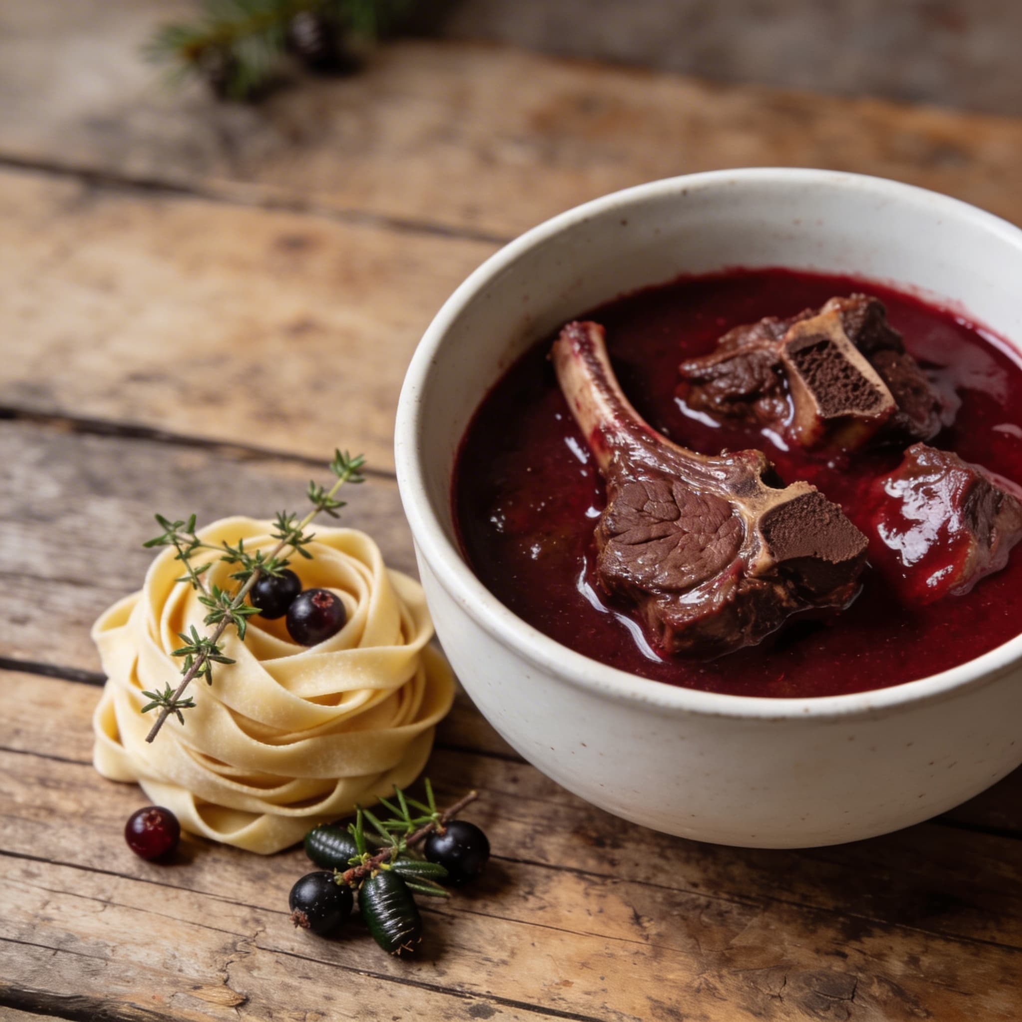 Ochsenschwanzragout mit feiner Sauce