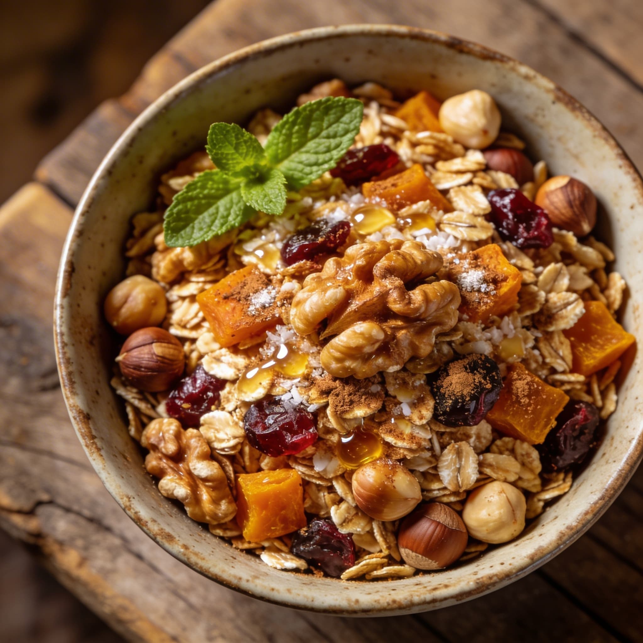 Knuspriges Kern-Nuss-Granola