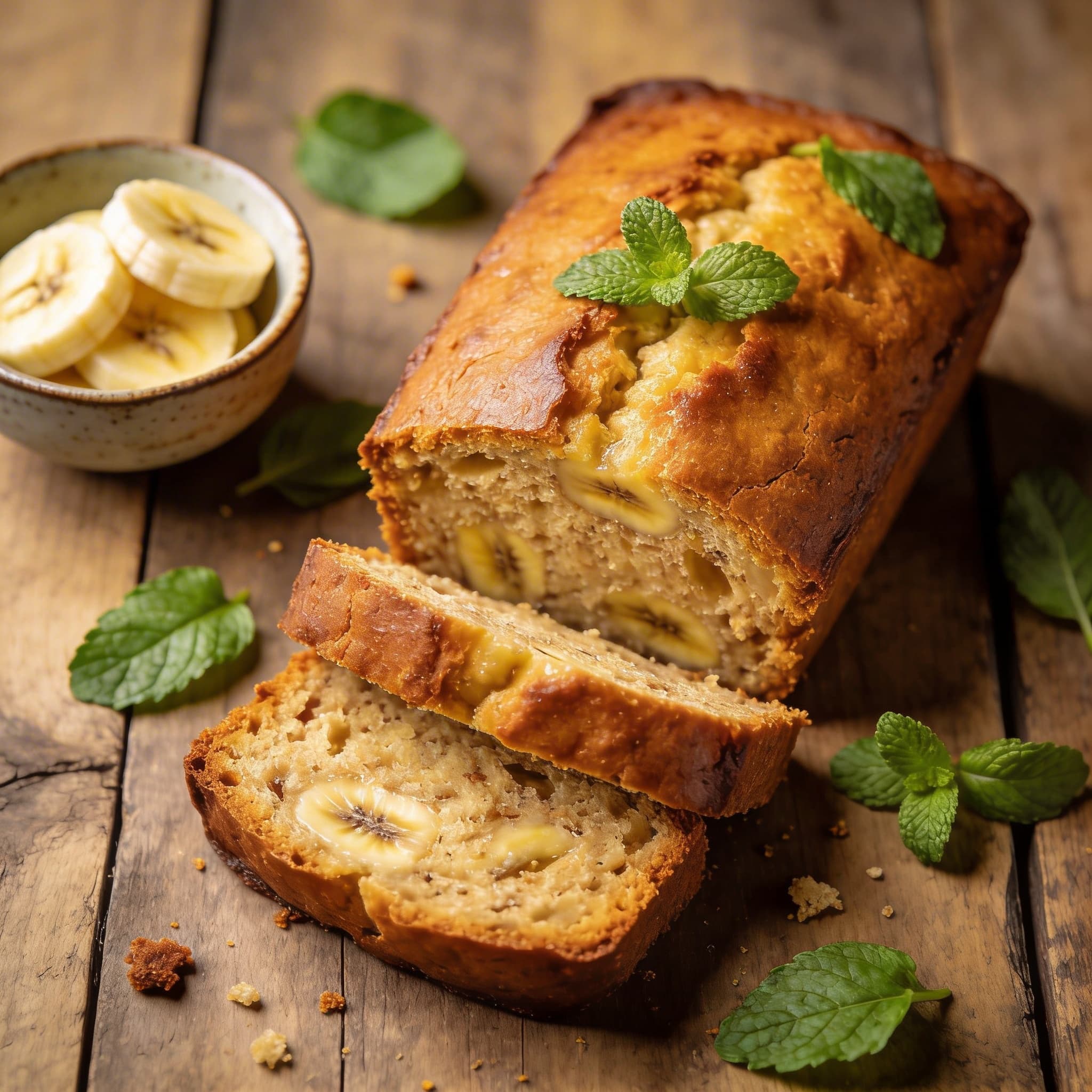 Saftiges Airfryer Bananenbrot