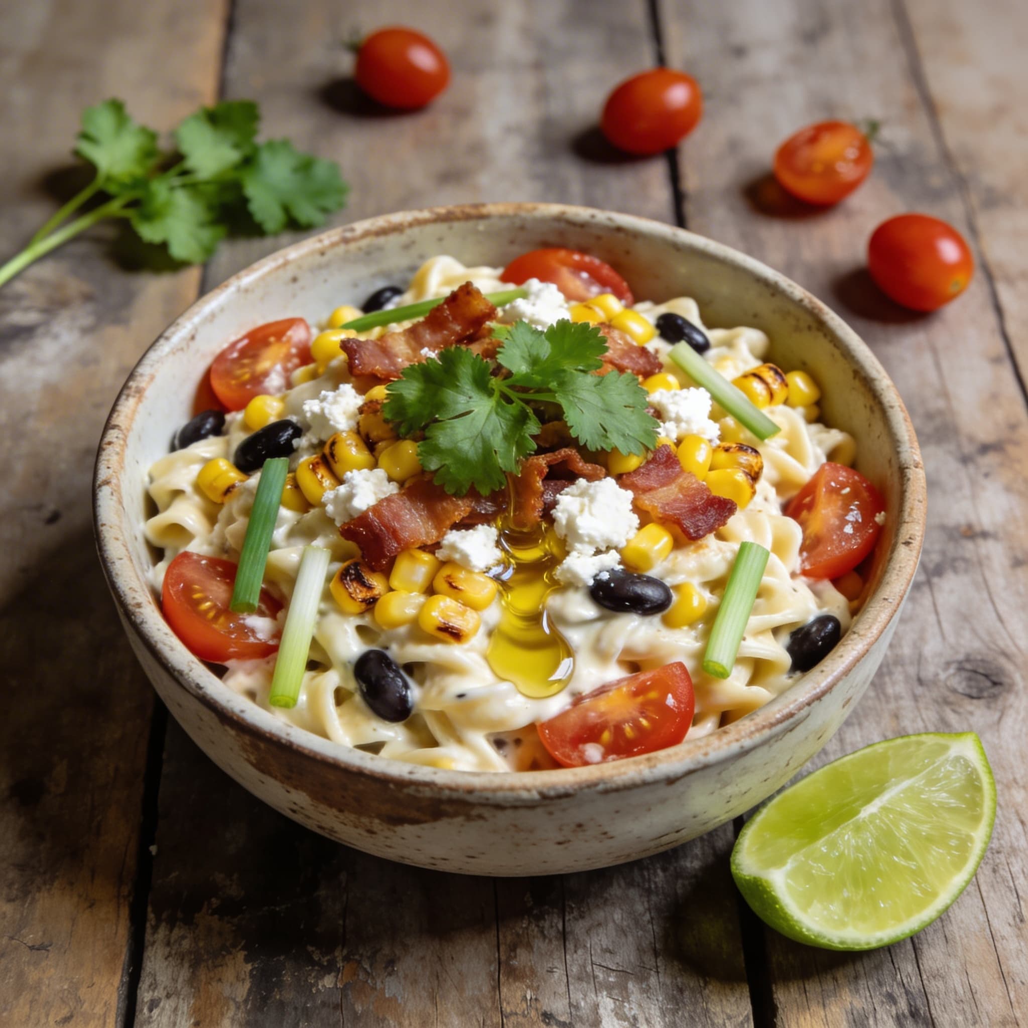 Würziger Mexikanischer Nudelsalat