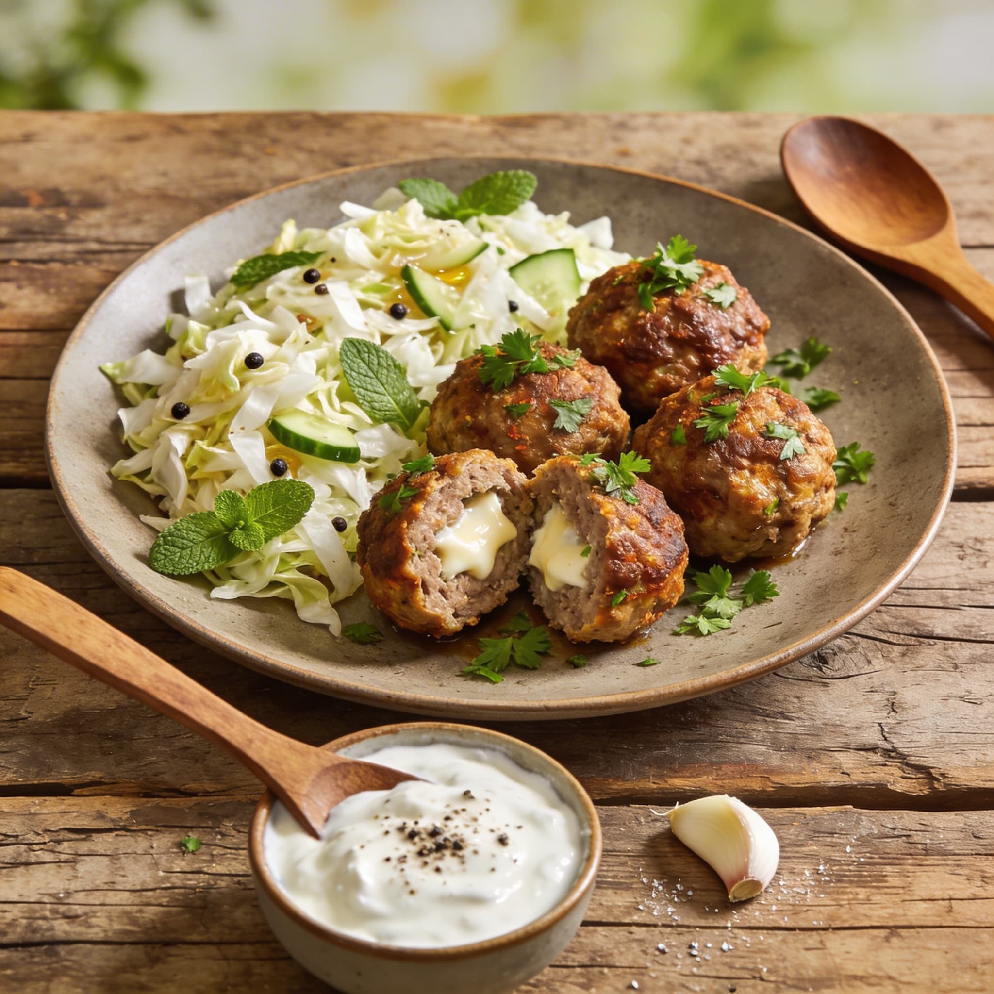 Herzhafte türkische Lamm-Frikadellen