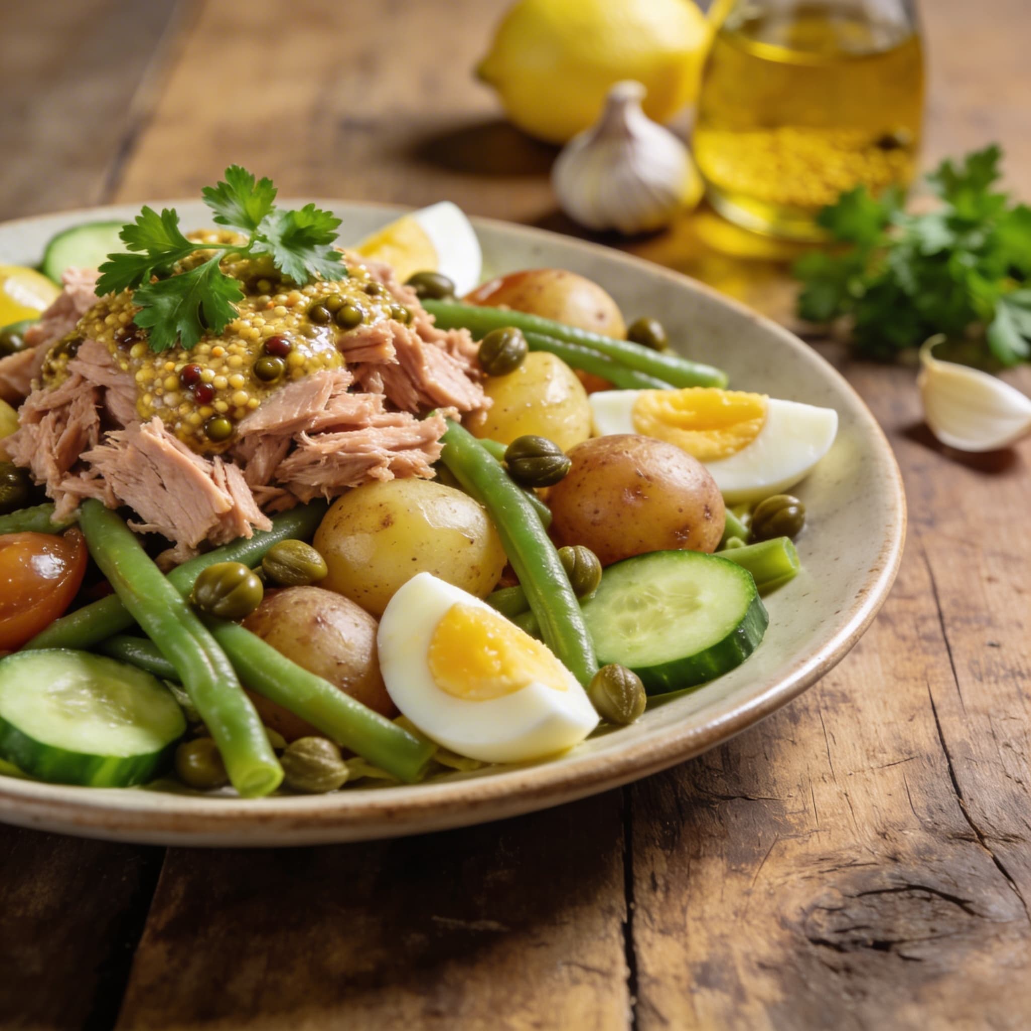 Herzhafter Salat Niçoise