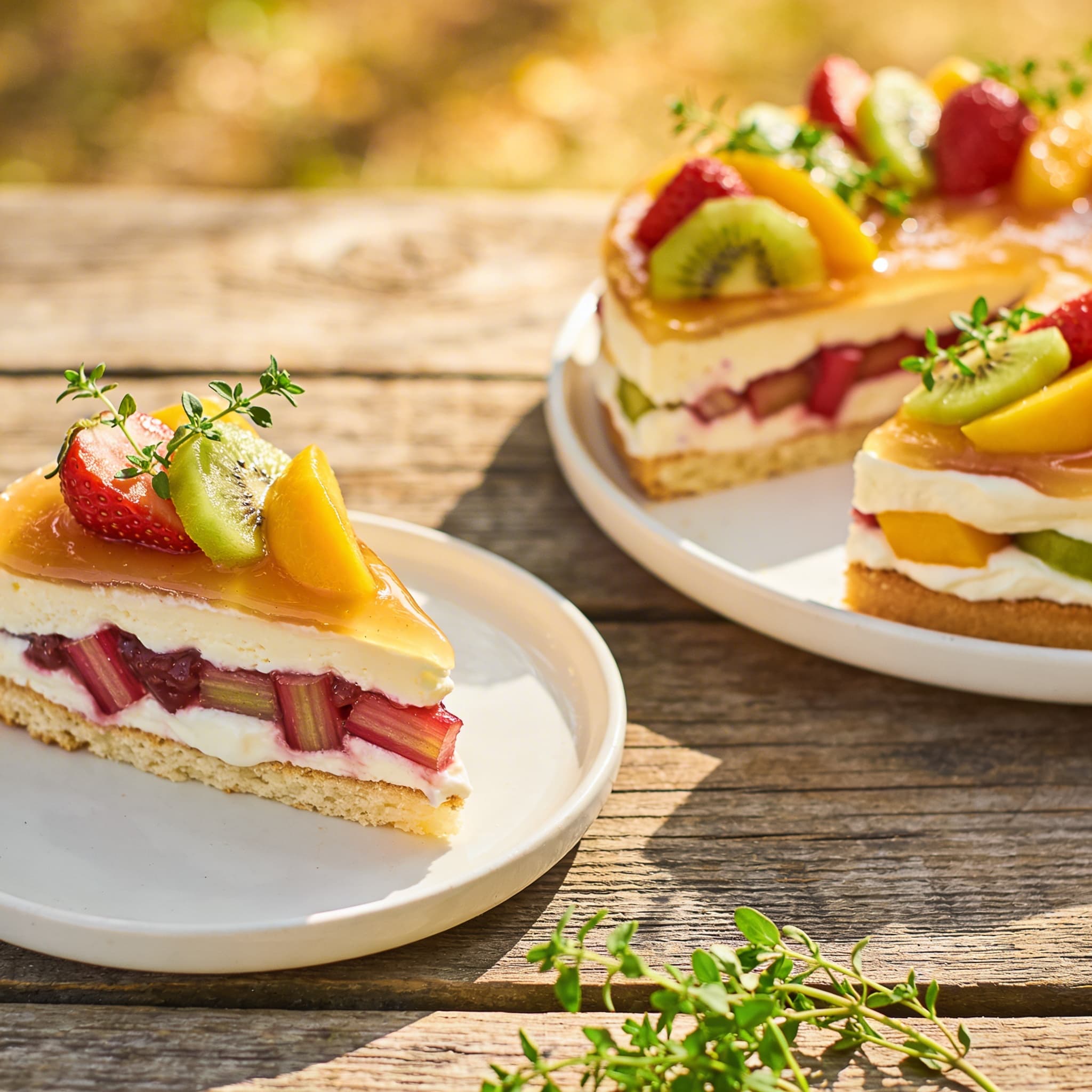 Bunte Fruchtige Sahnetorte