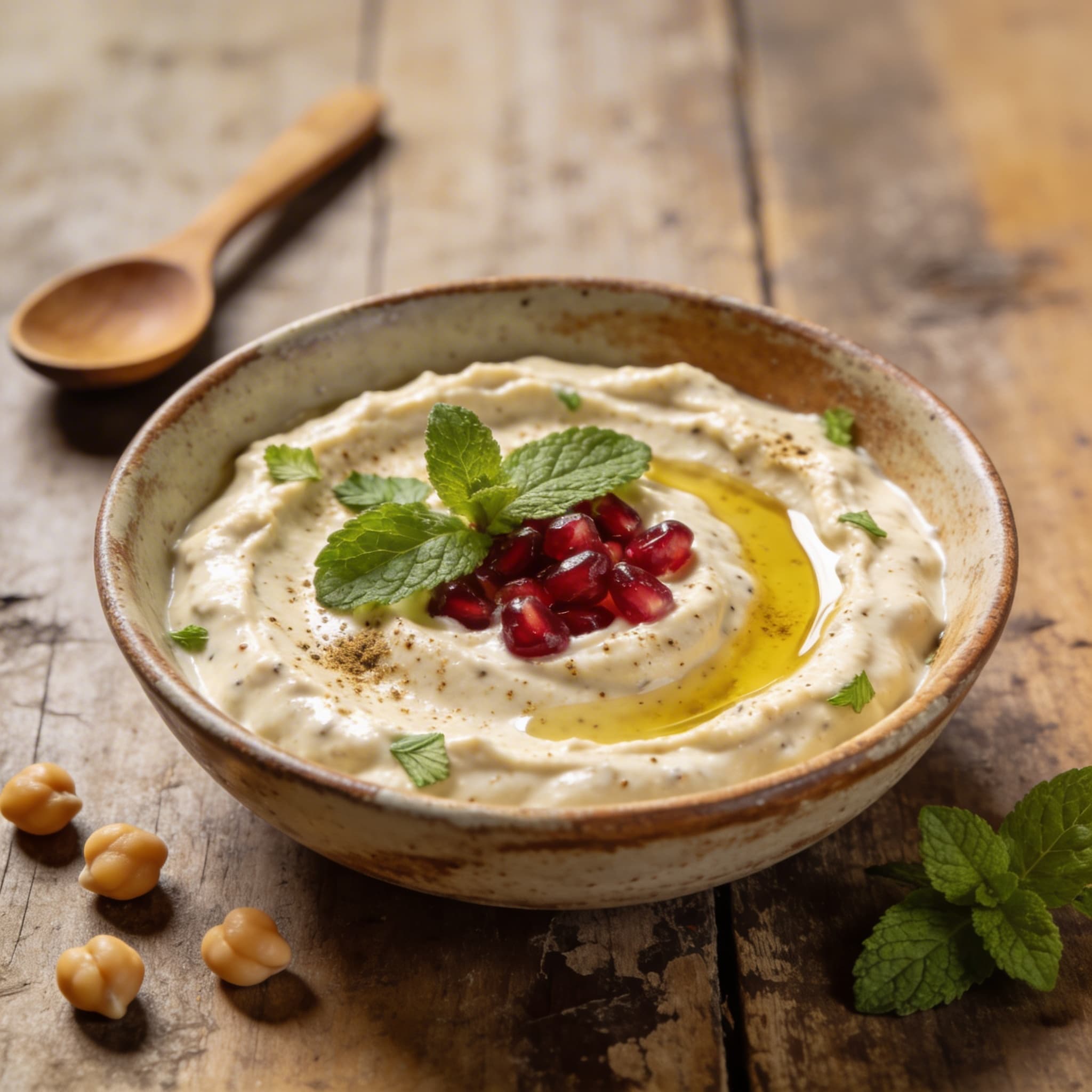 Cremiger Kichererbsen-Joghurt-Dip