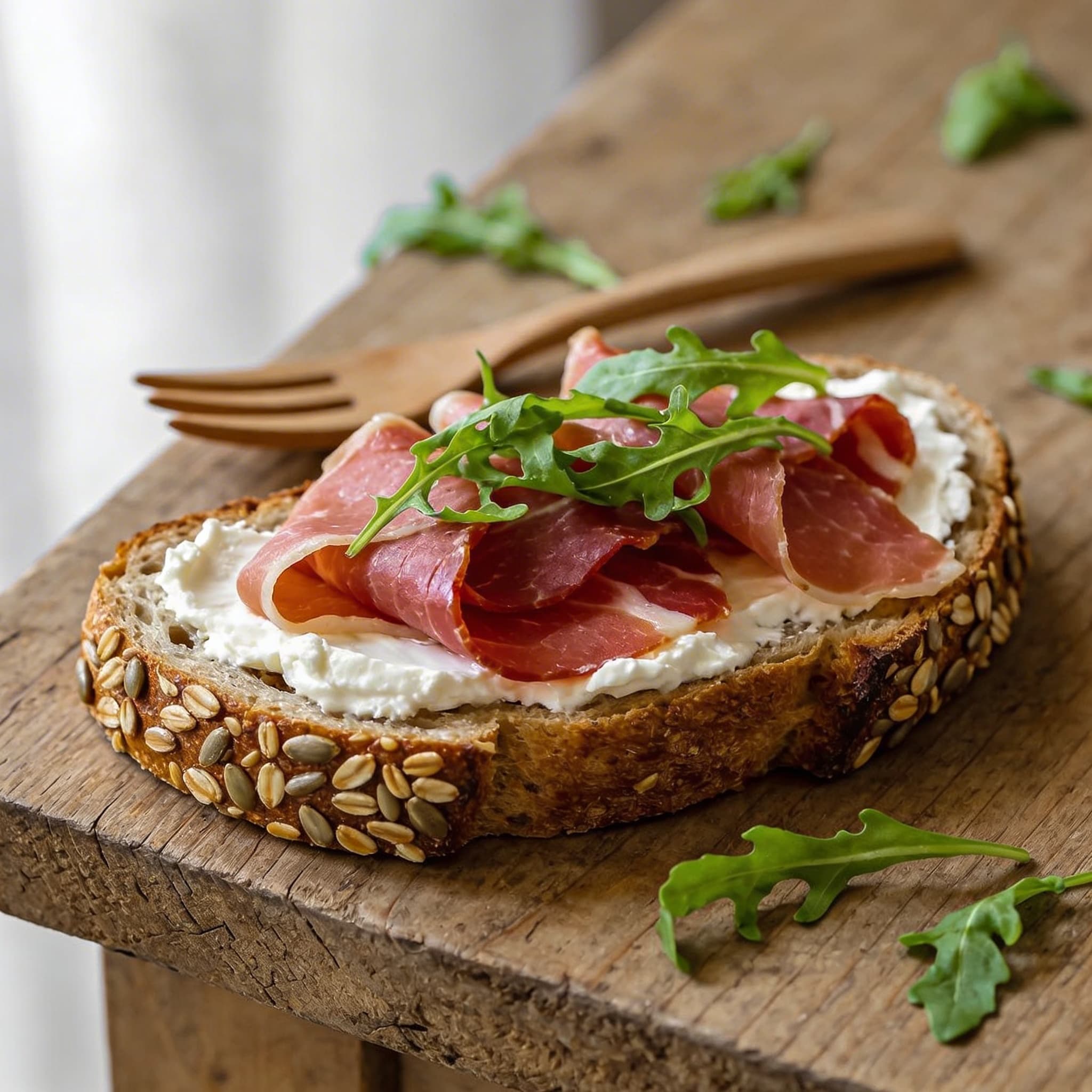 Herzhaftes Brot mit Ziegenkäse