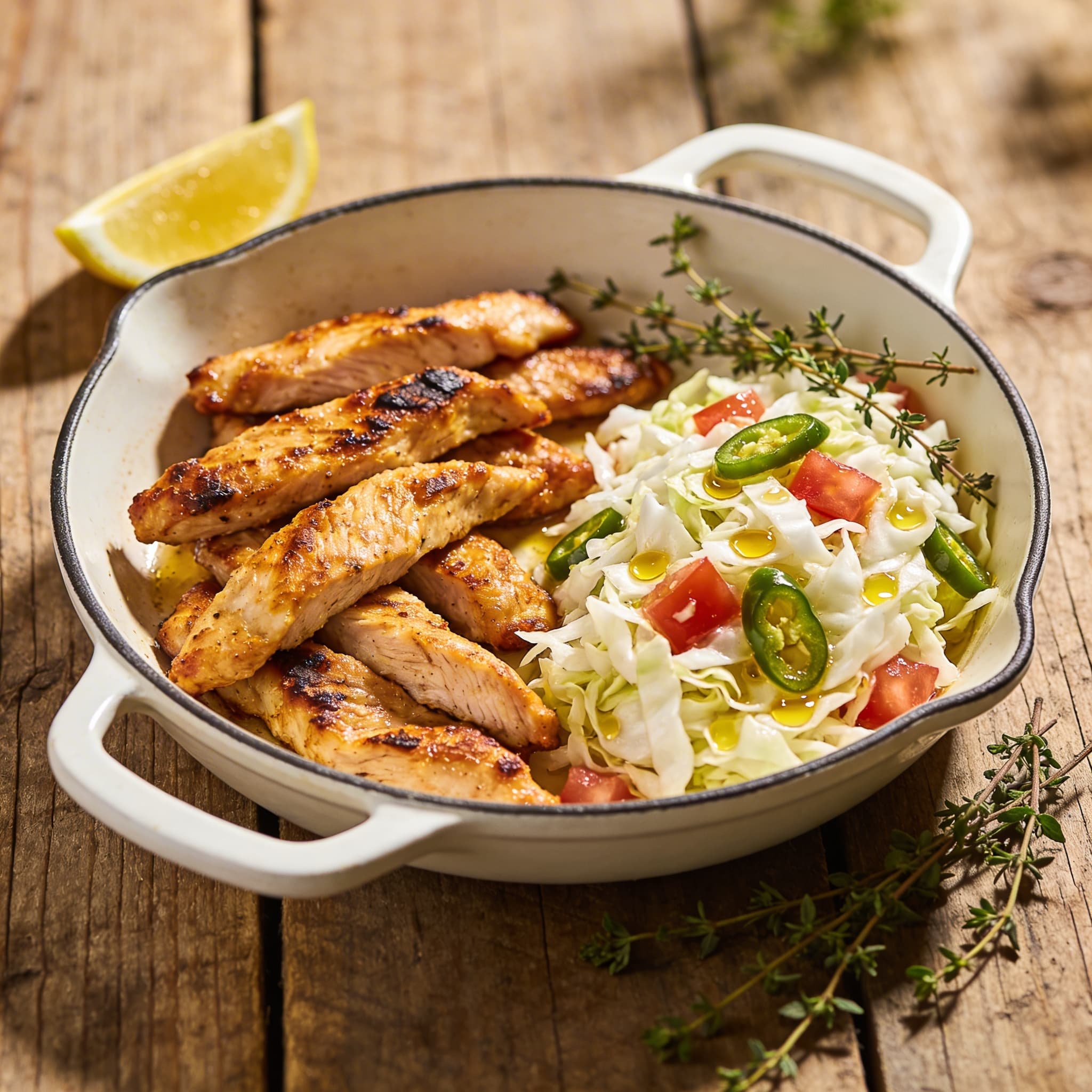 Würzige Puten-Gyros Pfanne