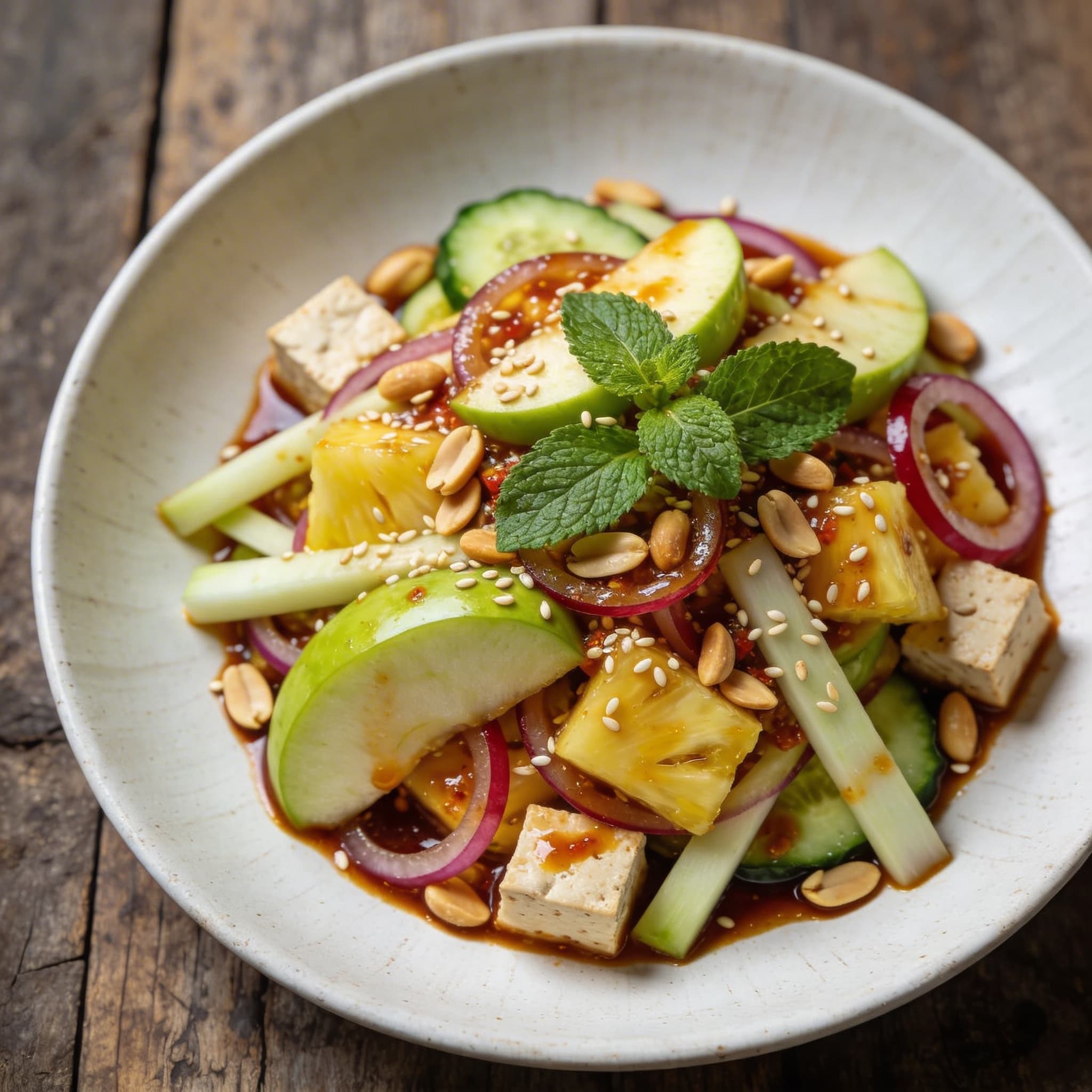 Fruchtiger Rojak Obstsalat