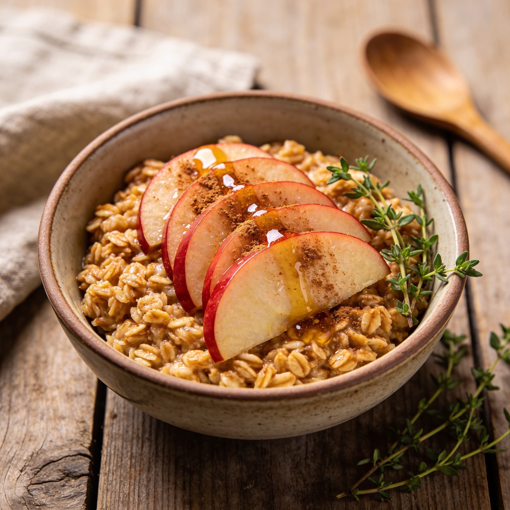 Warmer Apfel-Zimt-Porridge