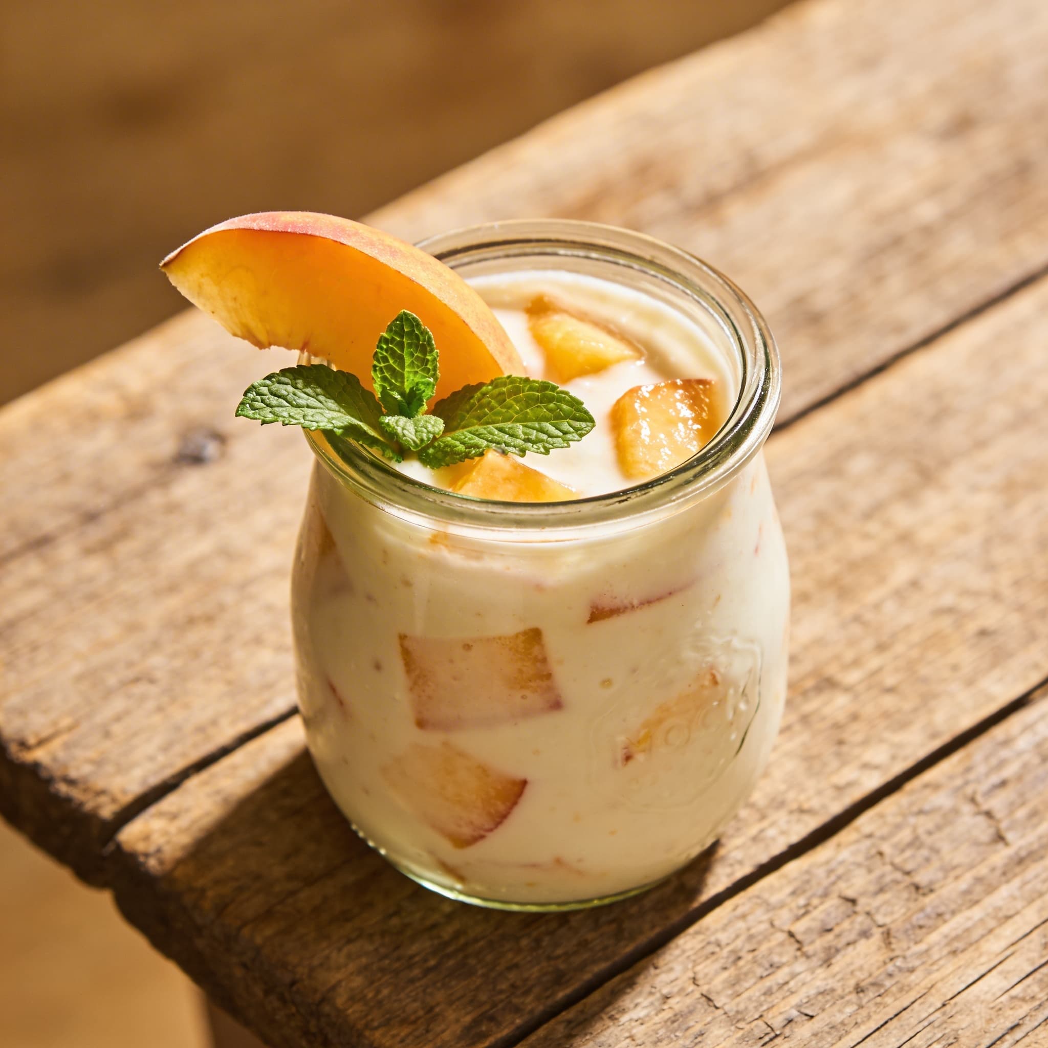 Cremiger Pfirsich-Joghurt-Smoothie