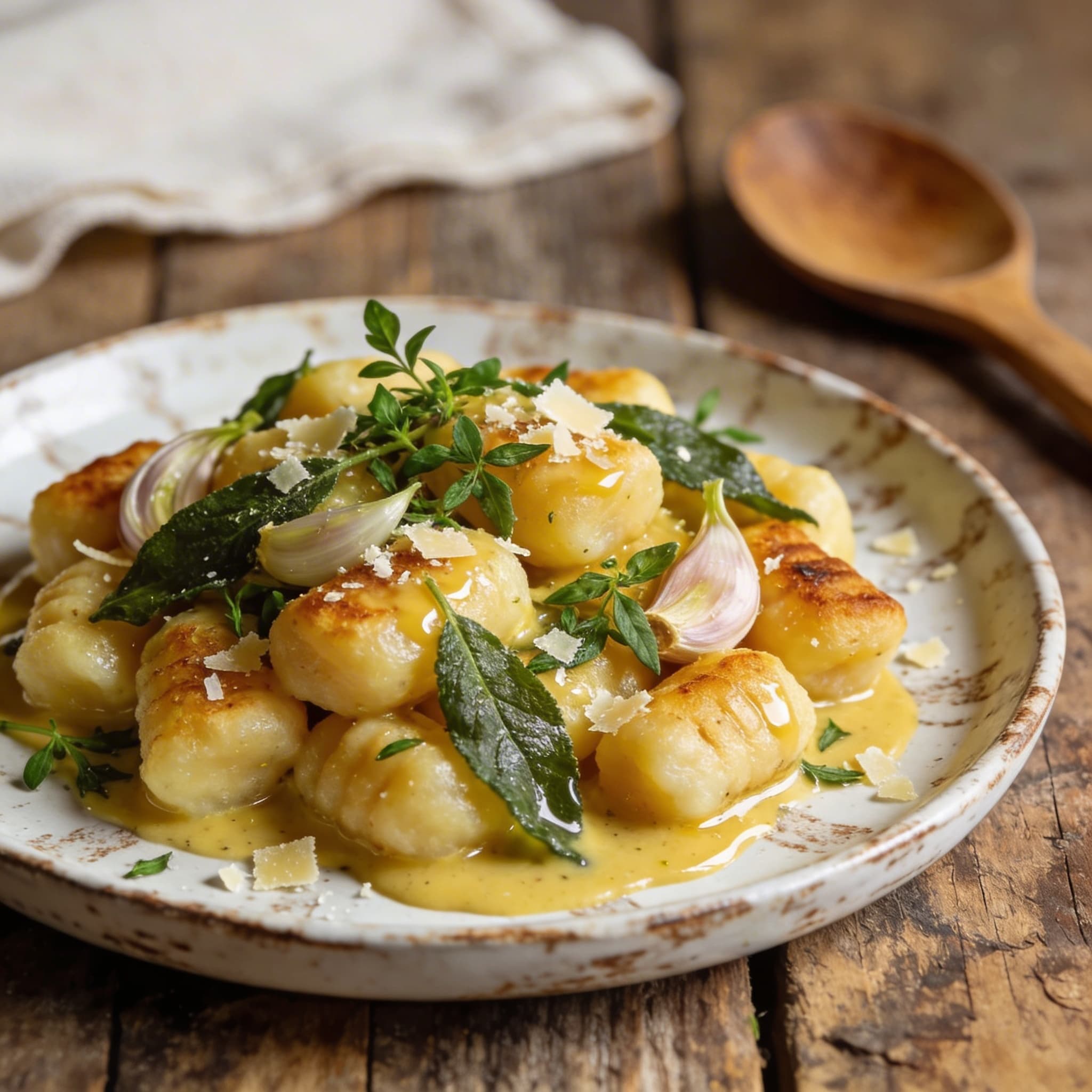 Hausgemachte Gnocchi in Salbeibutter