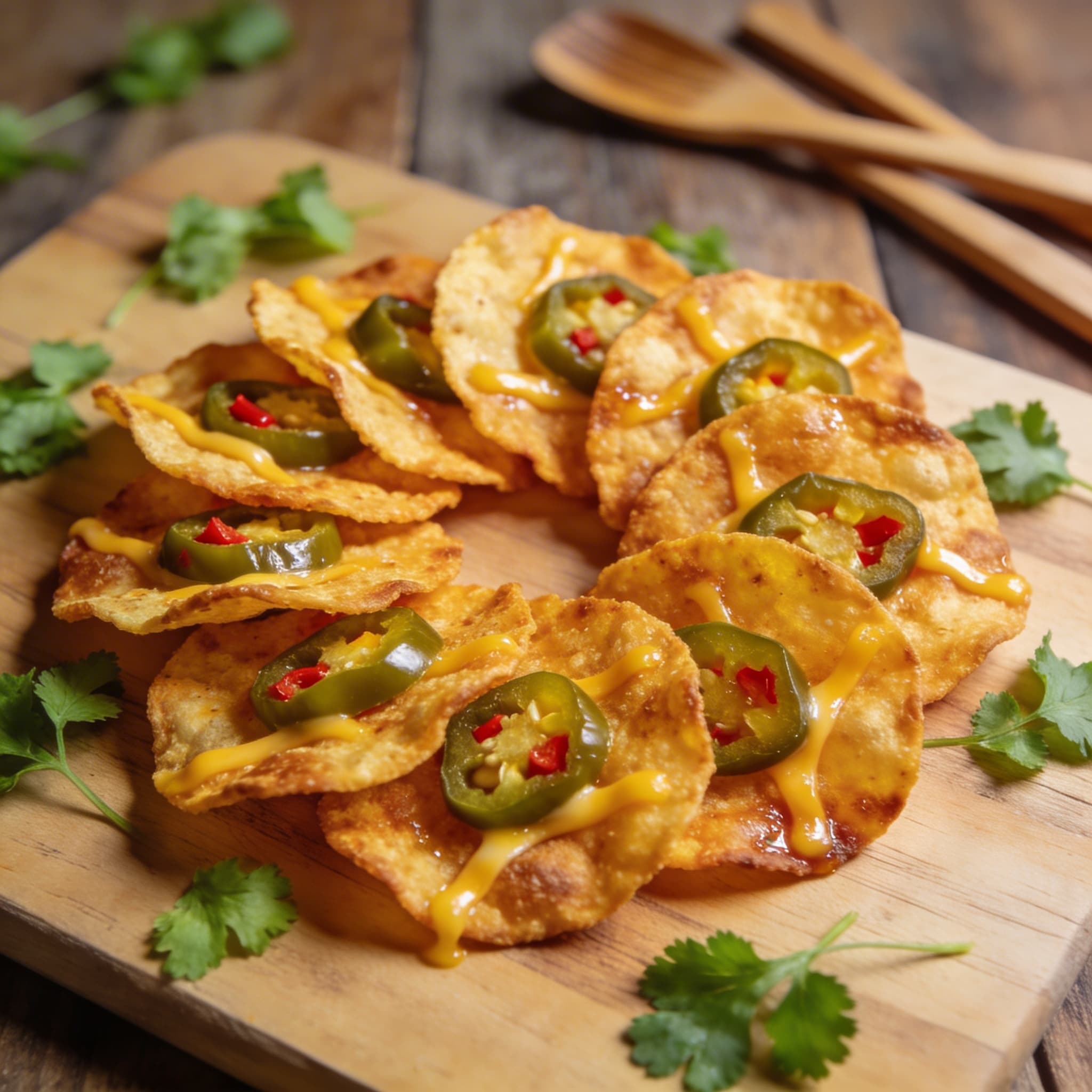 Knusprige Jalapeño-Käse-Chips
