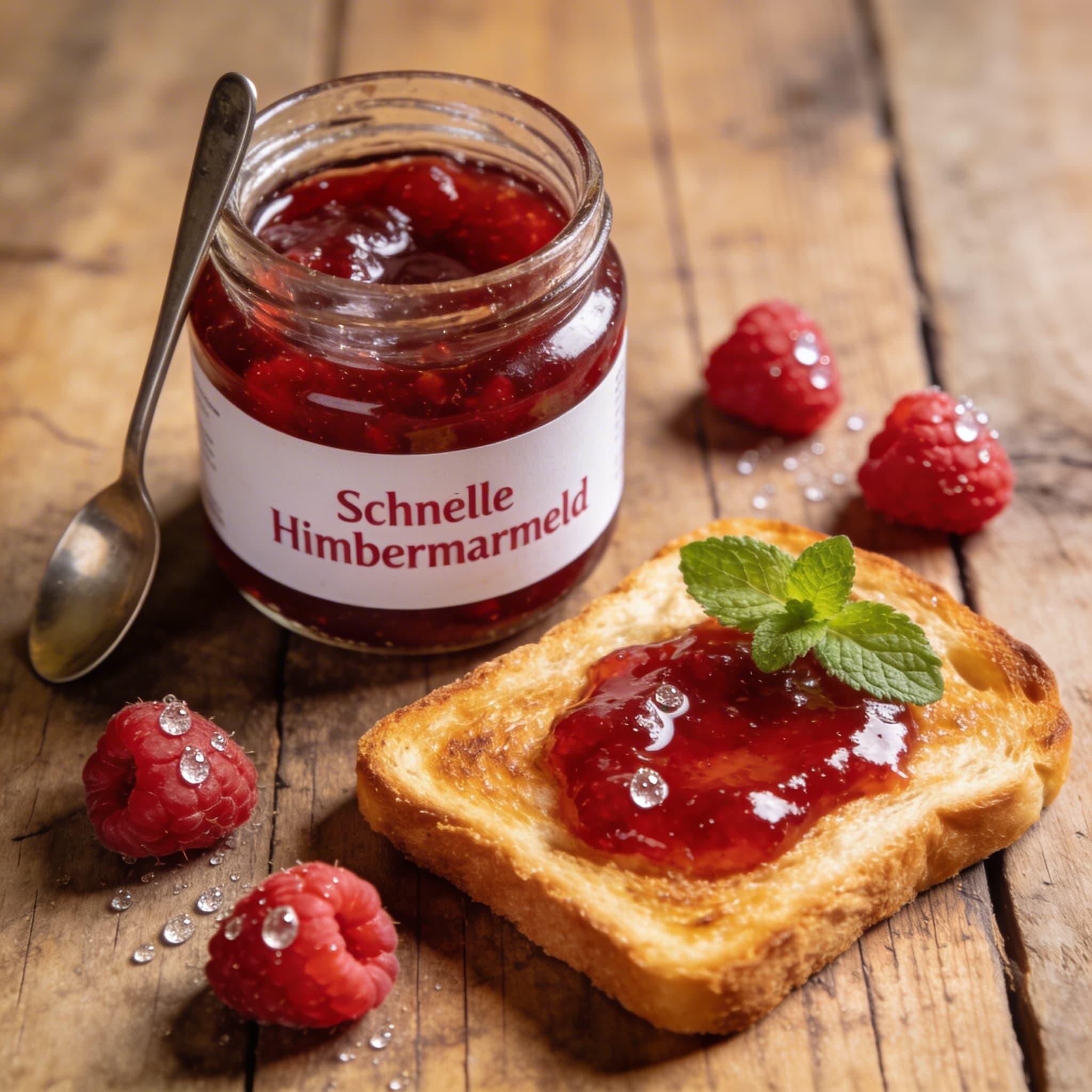 Schnelle Himbeermarmelade