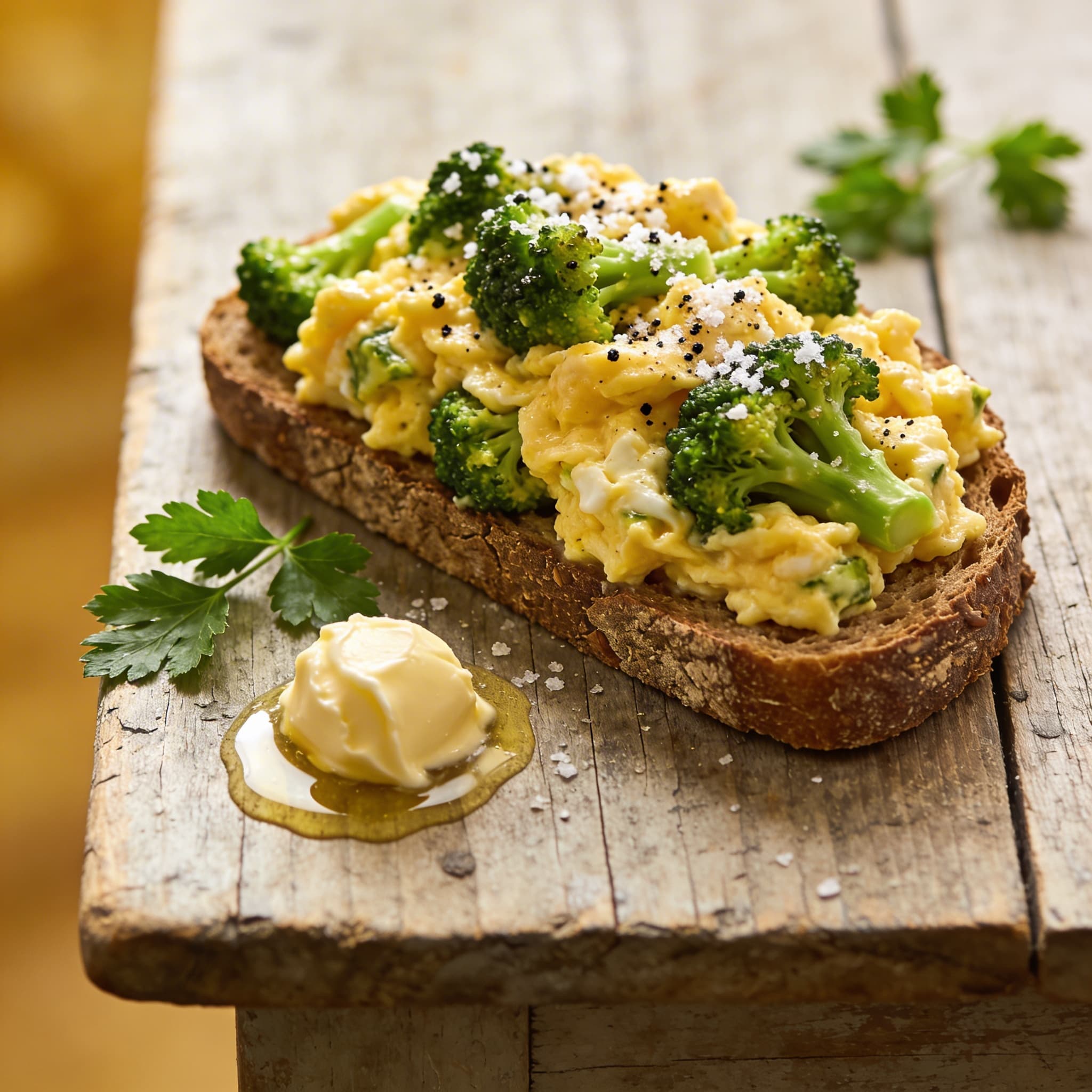 Herzhaftes Brokkoli-Rührei