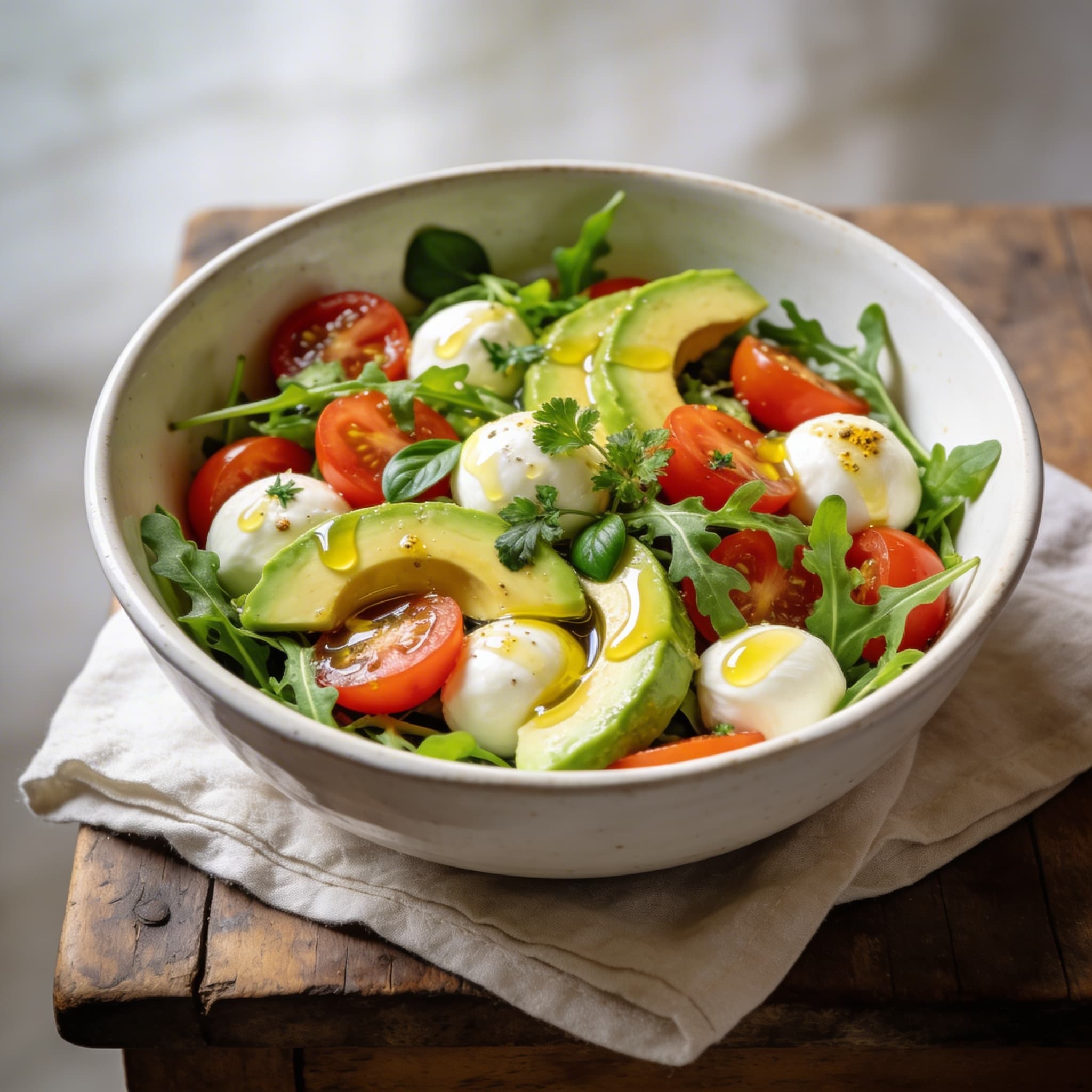 Avocado Tomaten Mozzarella Salat