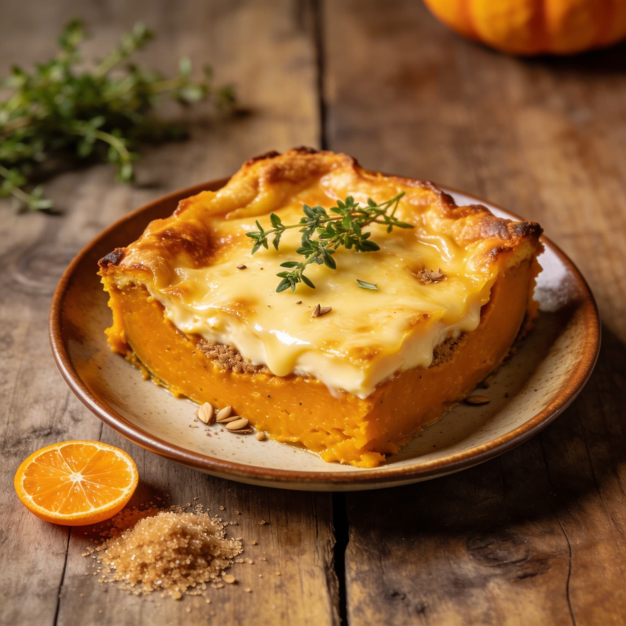 Süßer Kürbis-Auflauf