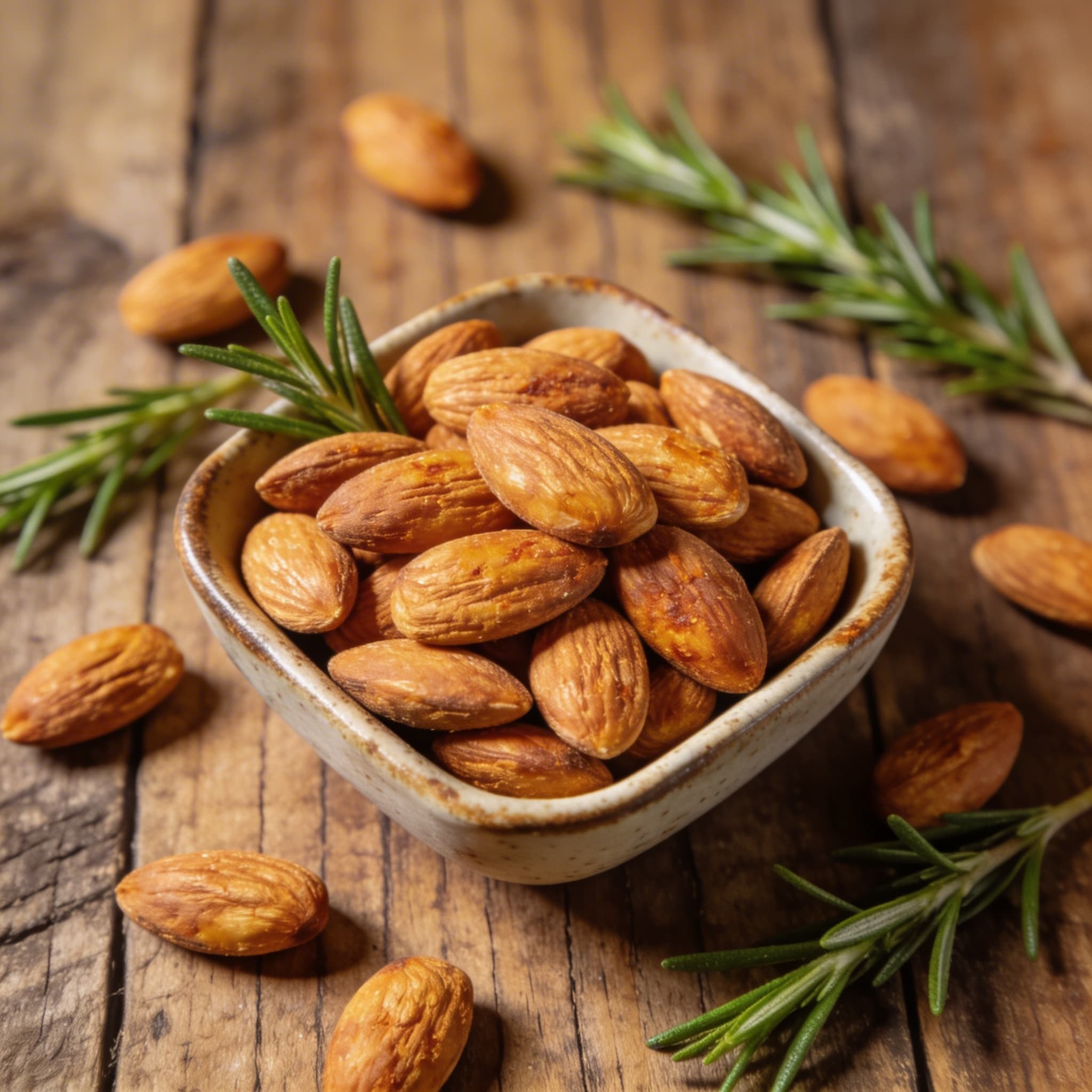 Ganze naturbelassene Mandeln