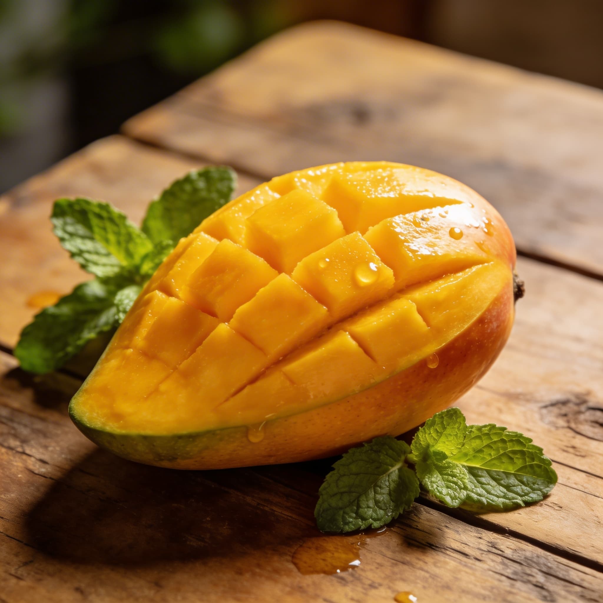 Saftige exotische Mango