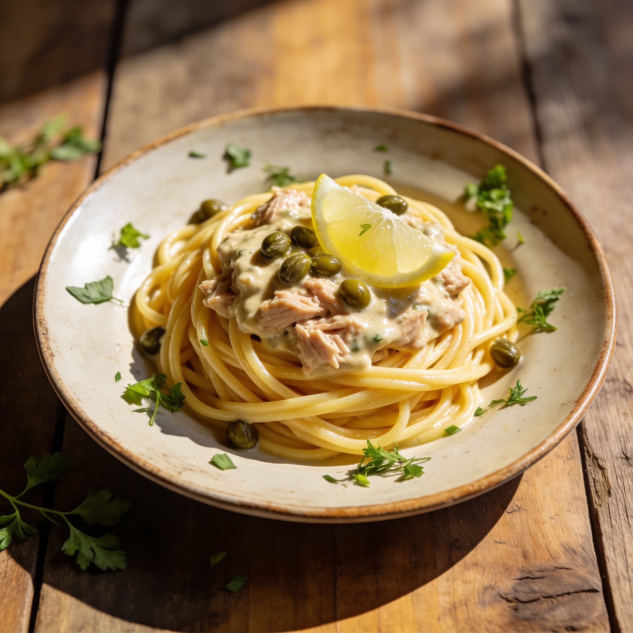 Pasta mit Thunfischsauce
