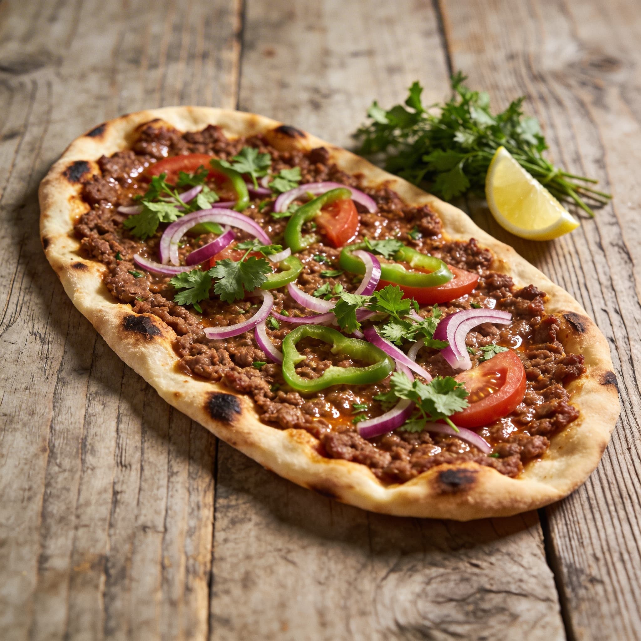 Hausgemachte türkische Lahmacun