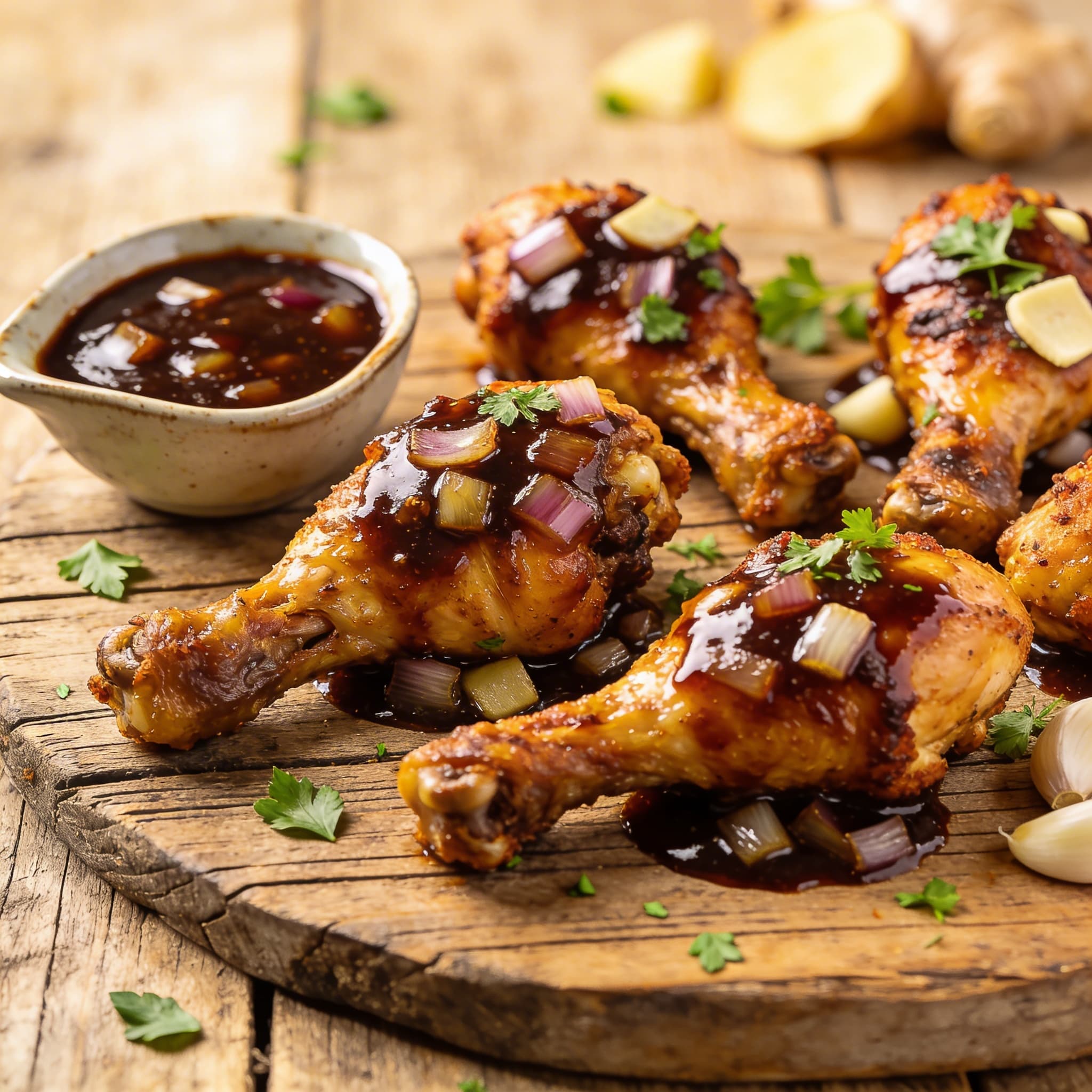 Pikante Drumsticks aus Ofen