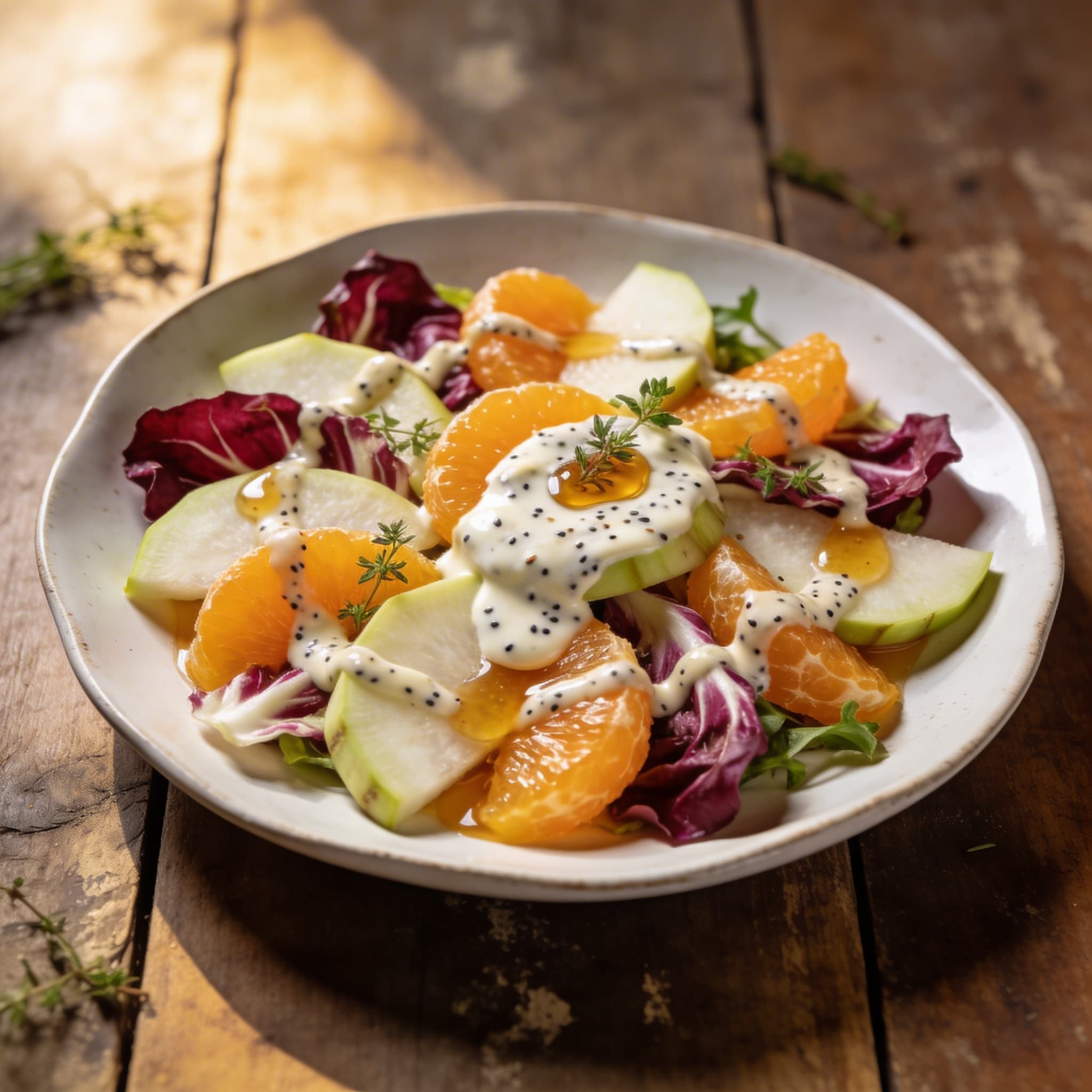 Winterlicher Kohlrabi-Orangen-Salat