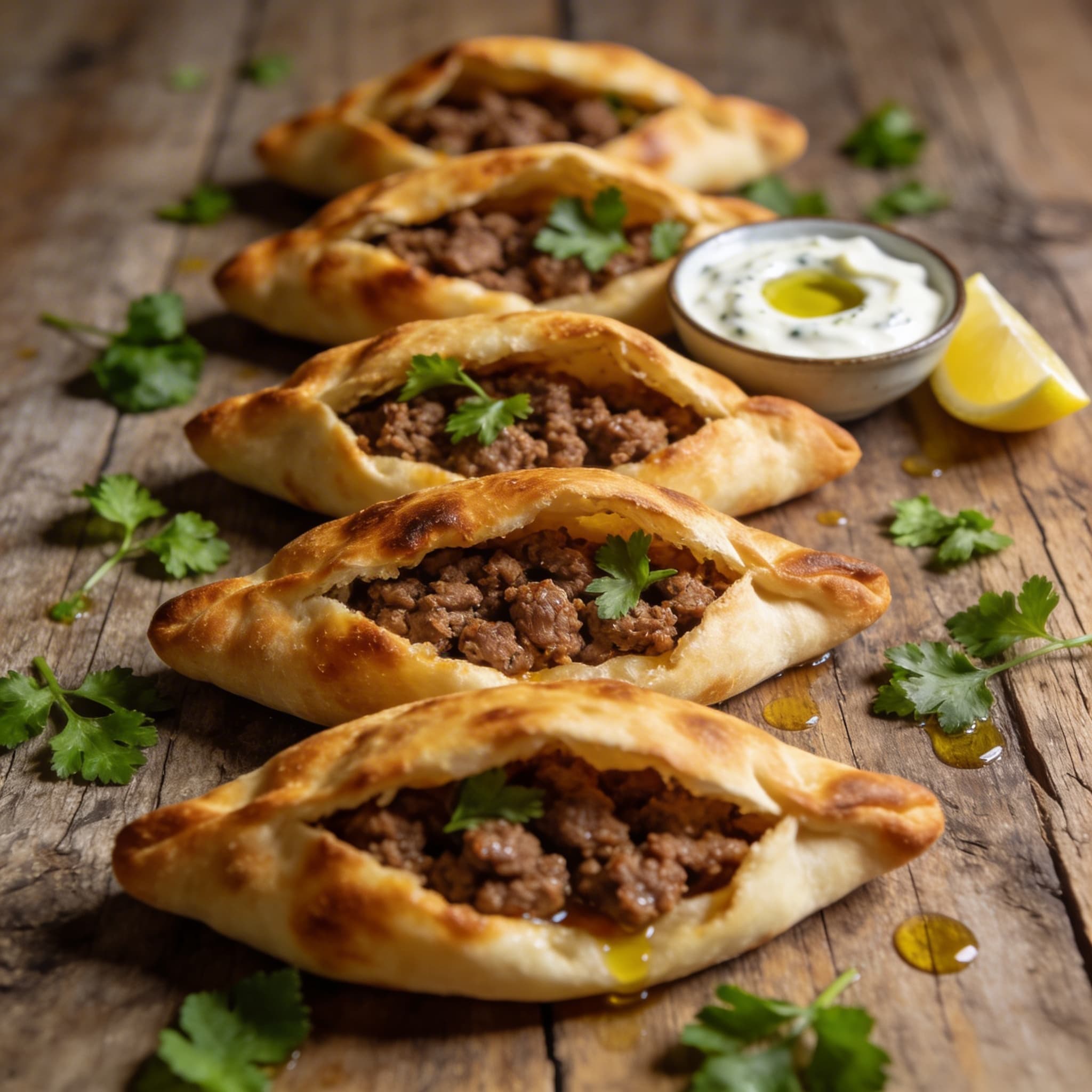 Würzig gefüllte Pita-Taschen