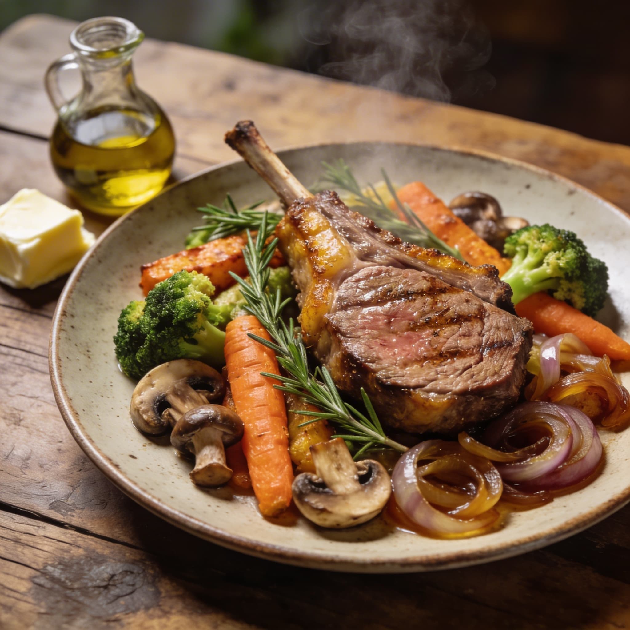 Lammfilet mit Pilzen