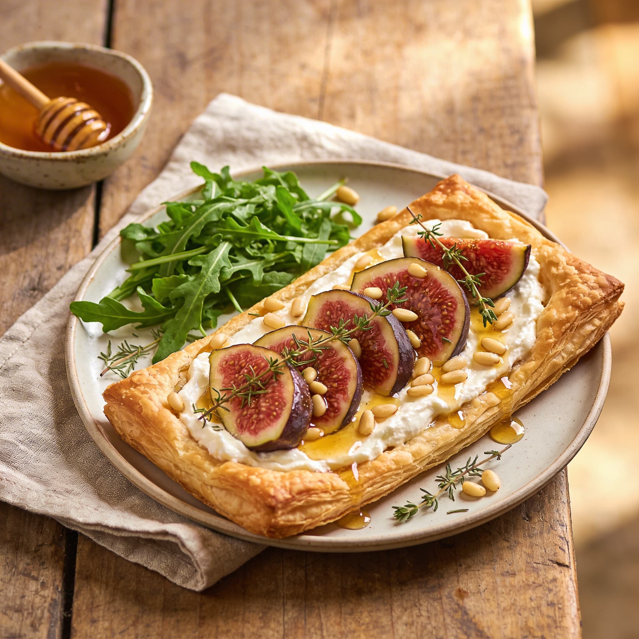 Aromatische Feigentarte mit Ricotta