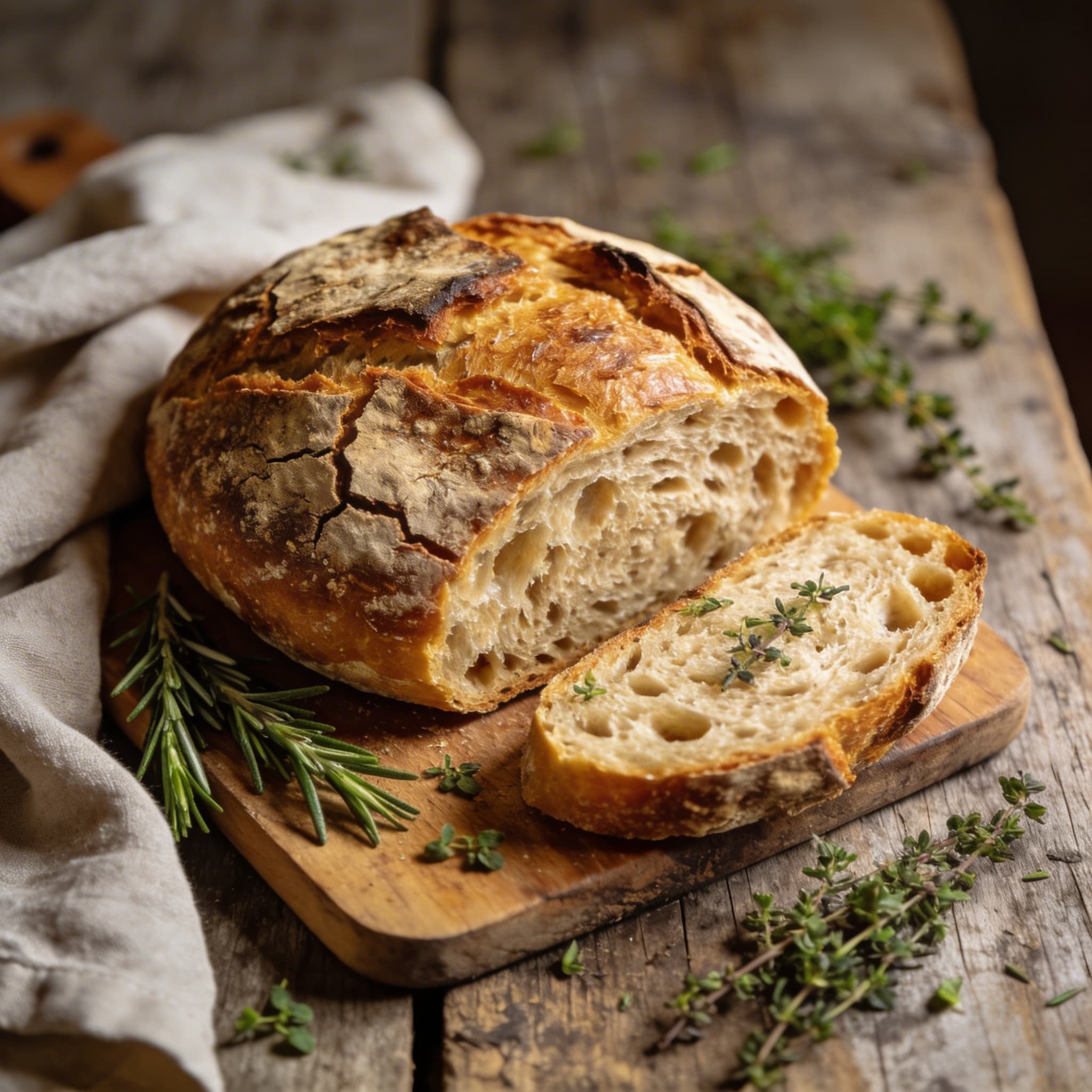Rustikales Sauerteig Mischbrot