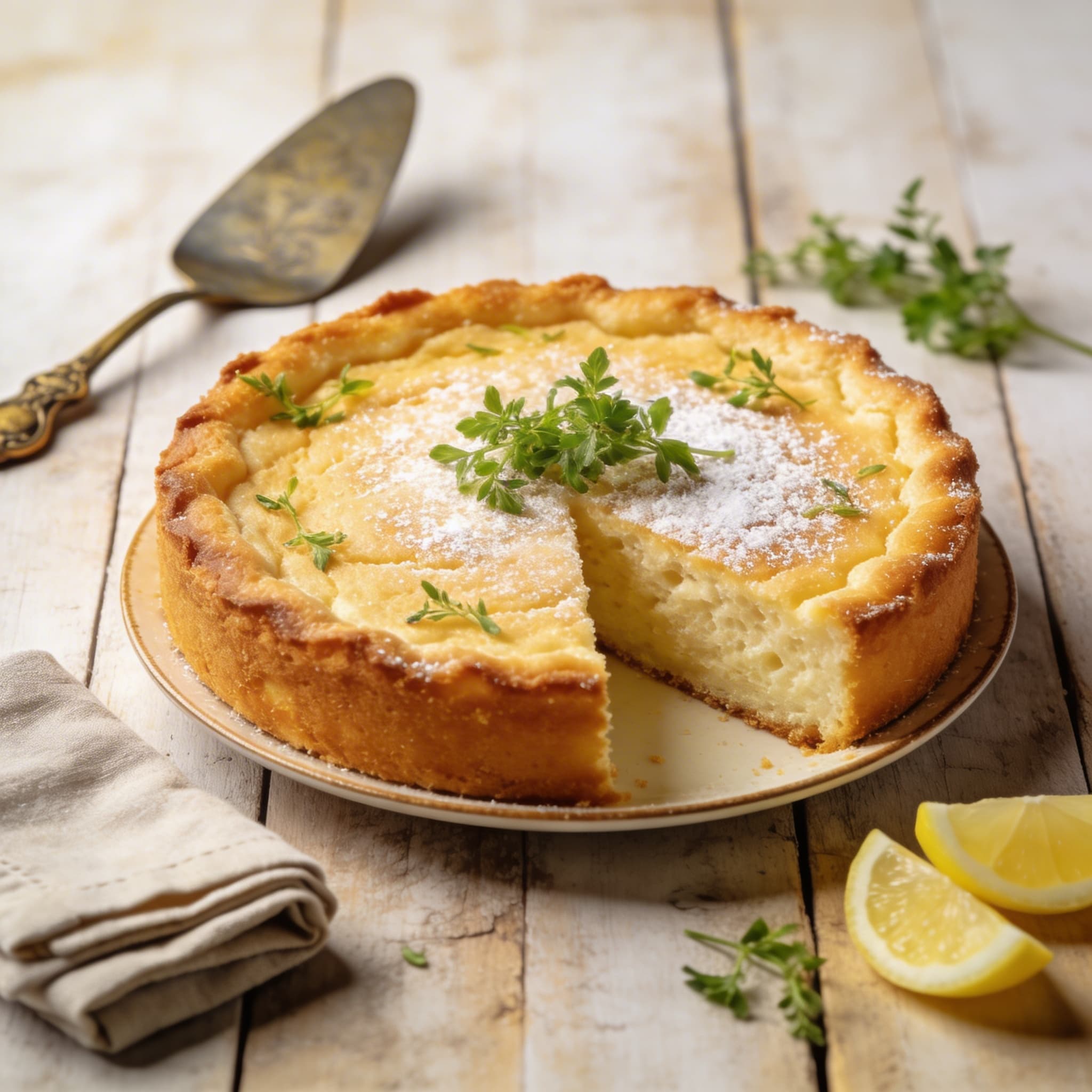 Klassischer fluffiger Sandkuchen