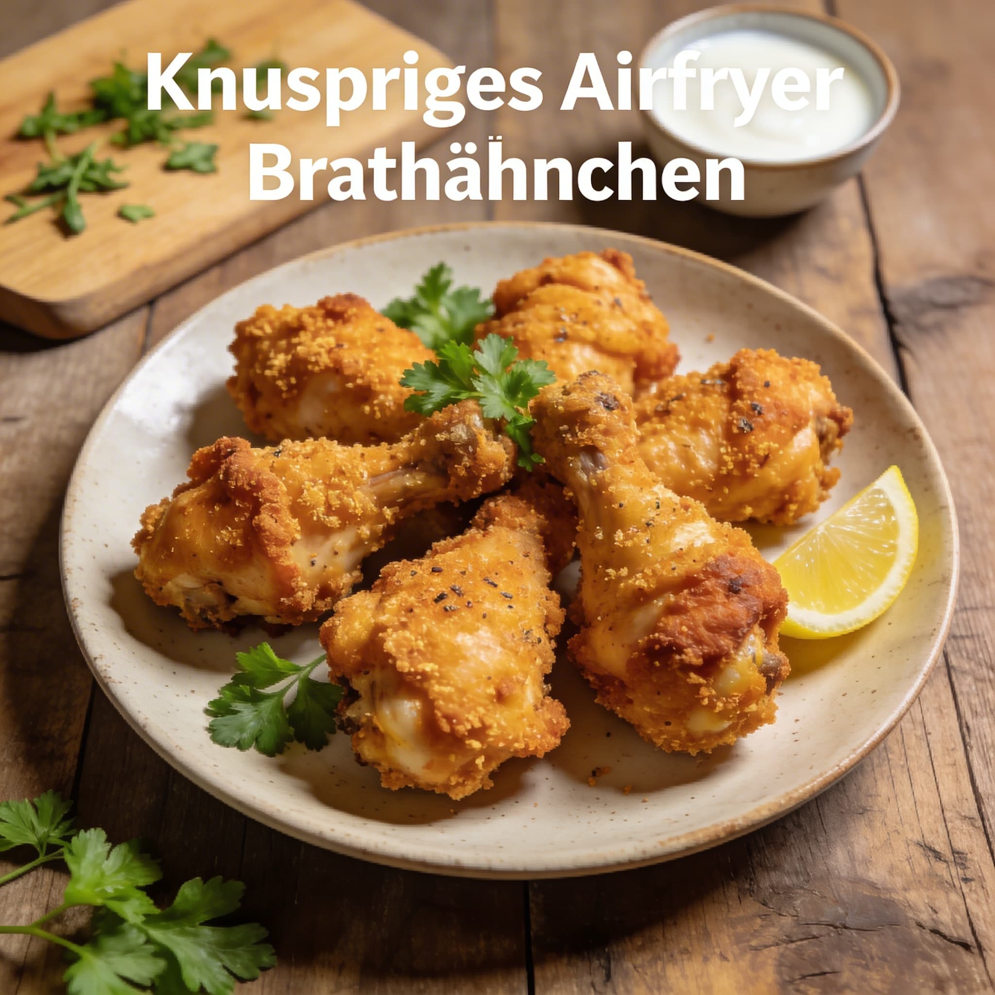 Knuspriges Airfryer Brathähnchen