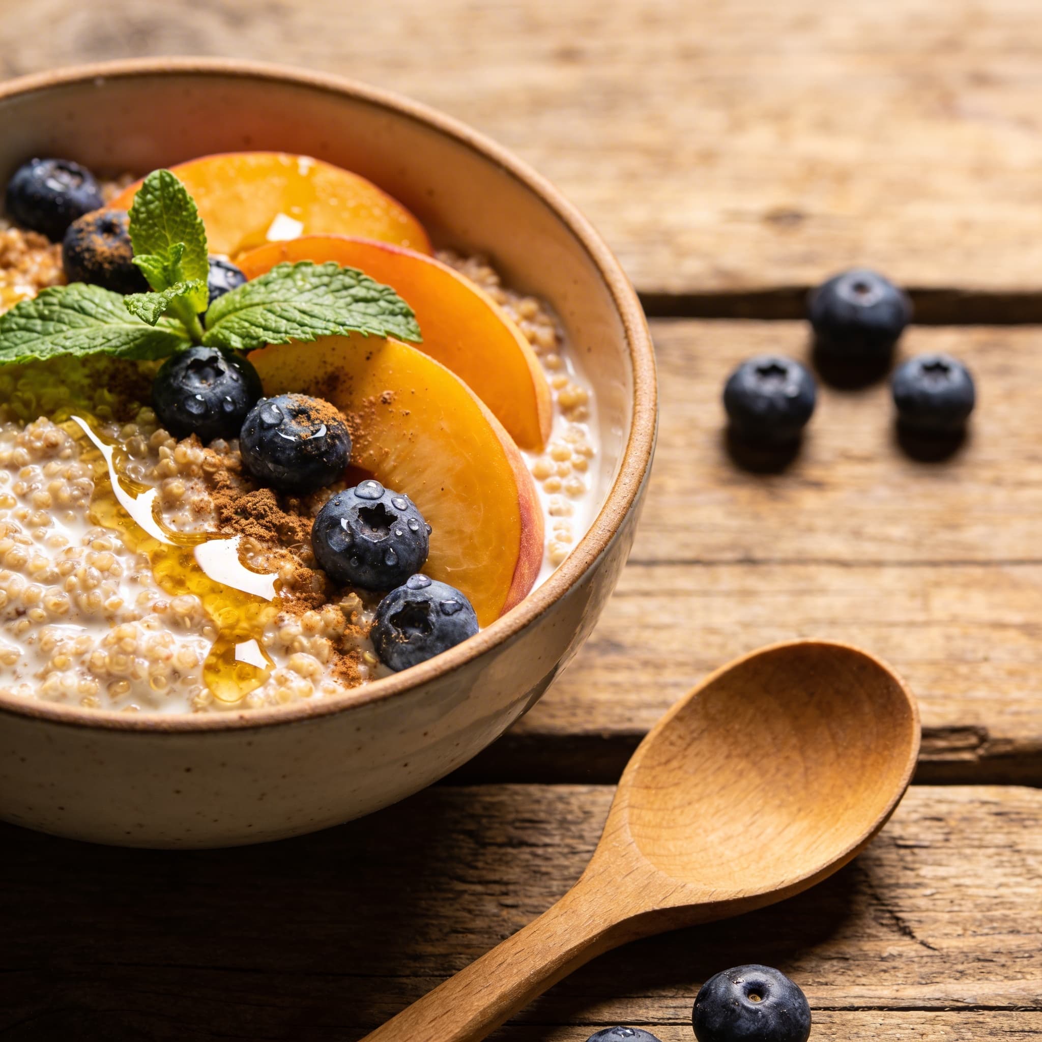 Proteinreicher Beeren-Quinoabrei