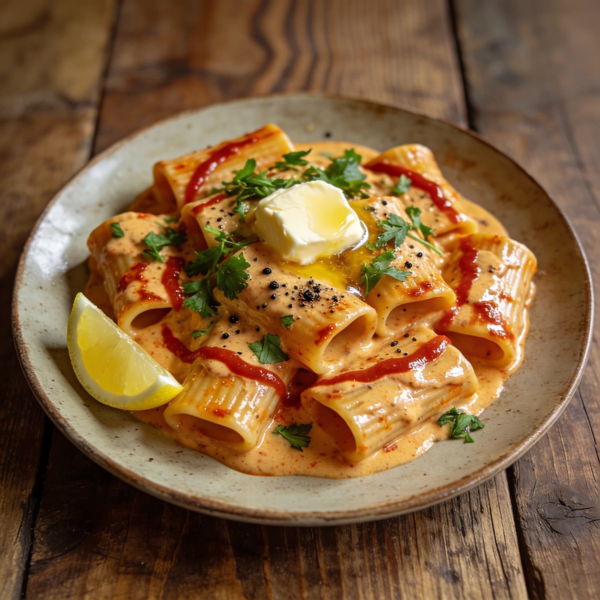 Cremige Gochujang-Pasta