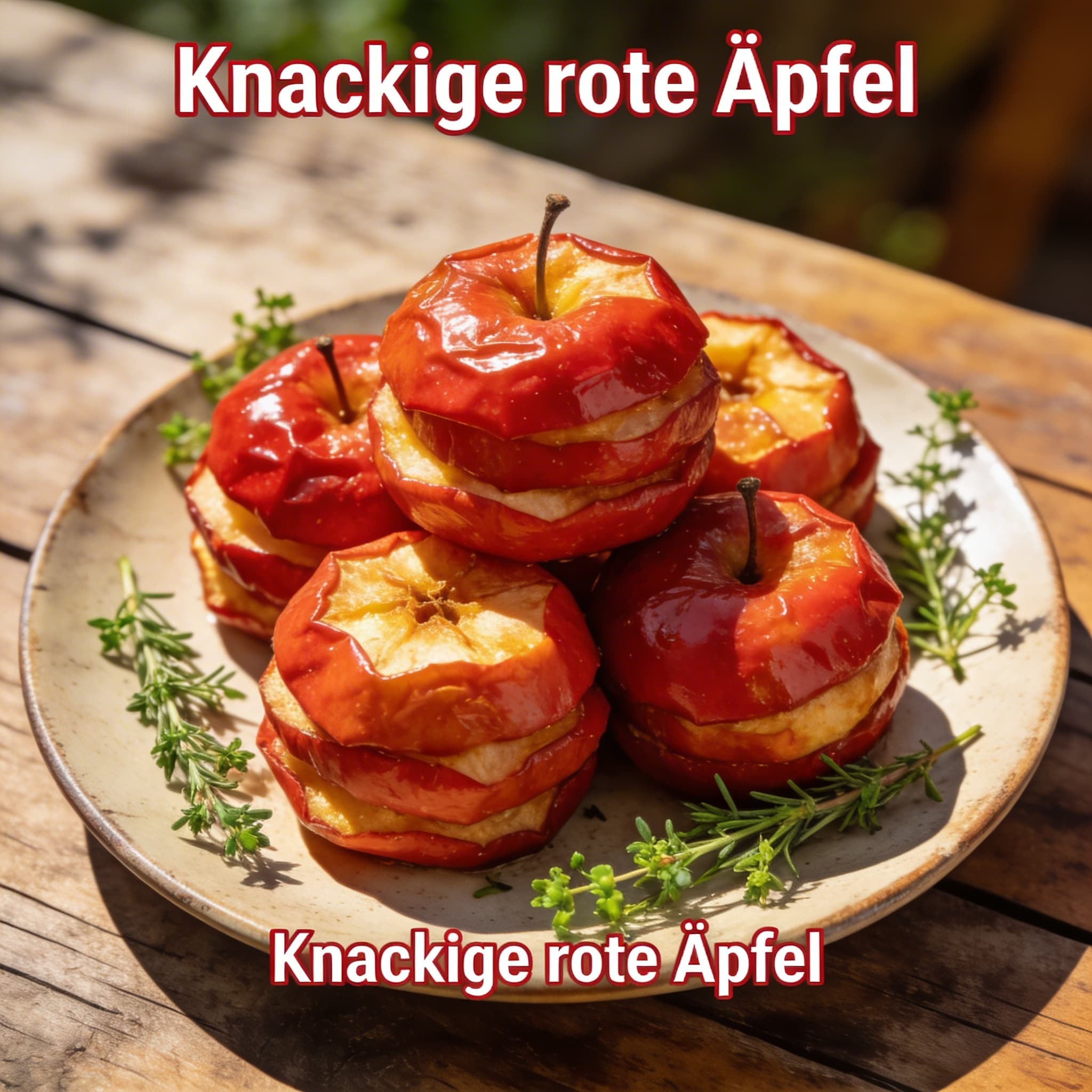 Knackige rote Äpfel