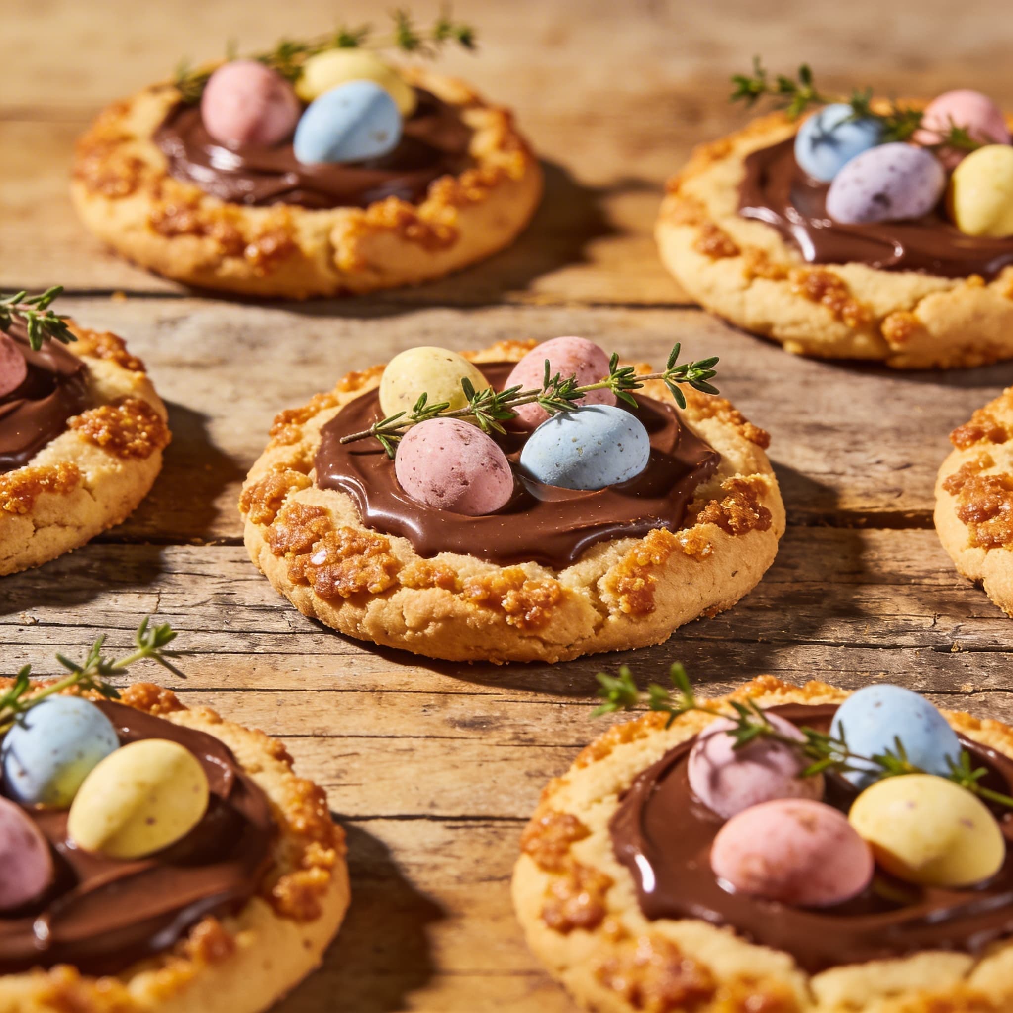 Bunte Schokoladen-Osterkekse