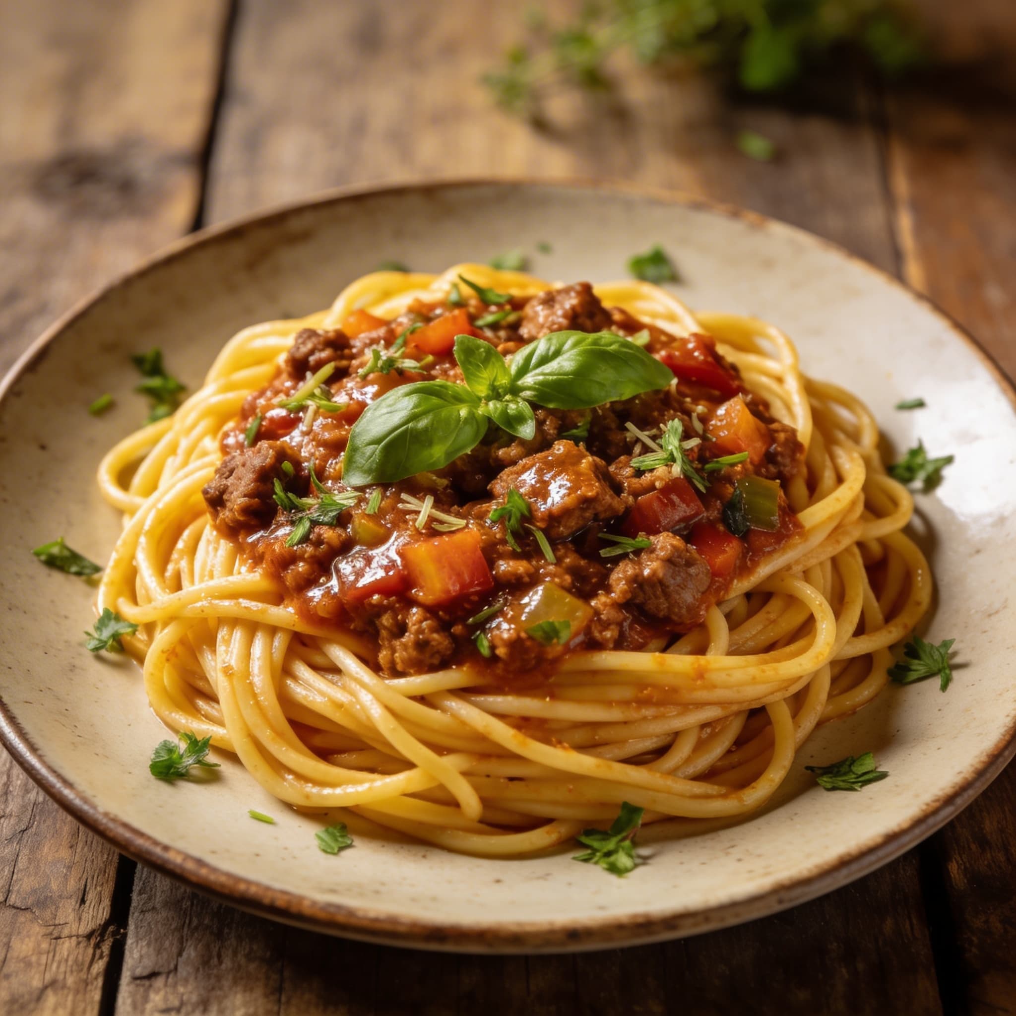 Hausgemachte Spaghetti Bolognese