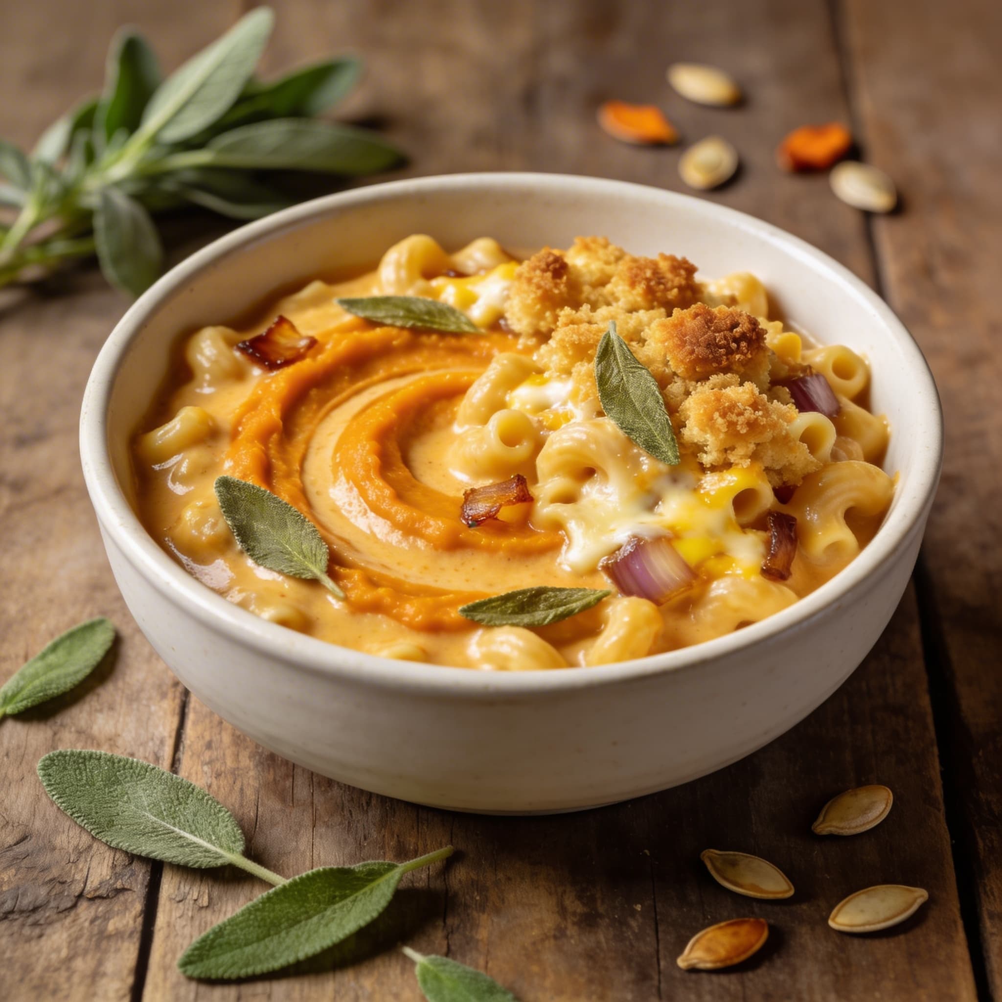 Cremiges Kürbis Mac and Cheese