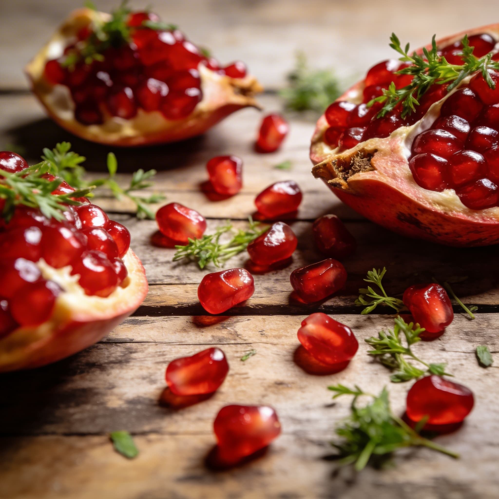 Frische Granatapfel-Kerne