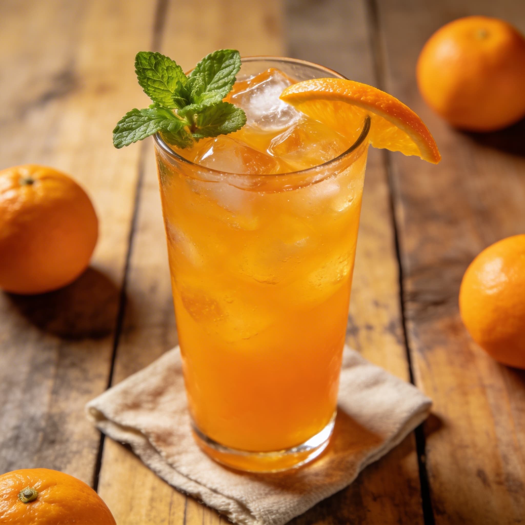 Erfrischender purer Orangensaft