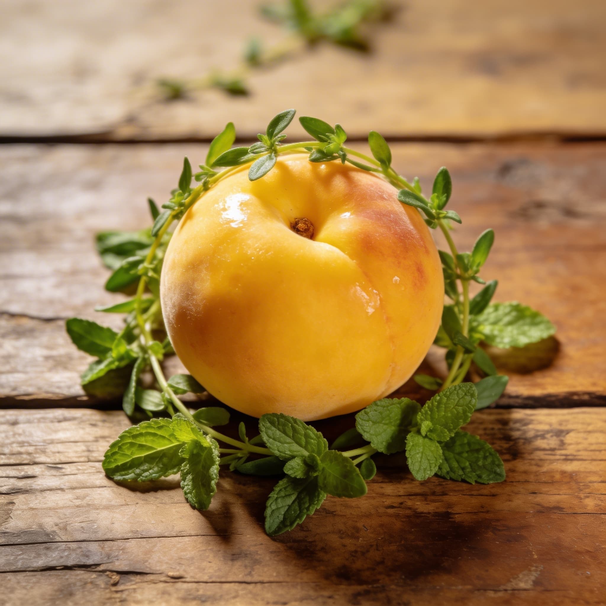 Saftige gelbe Nektarine