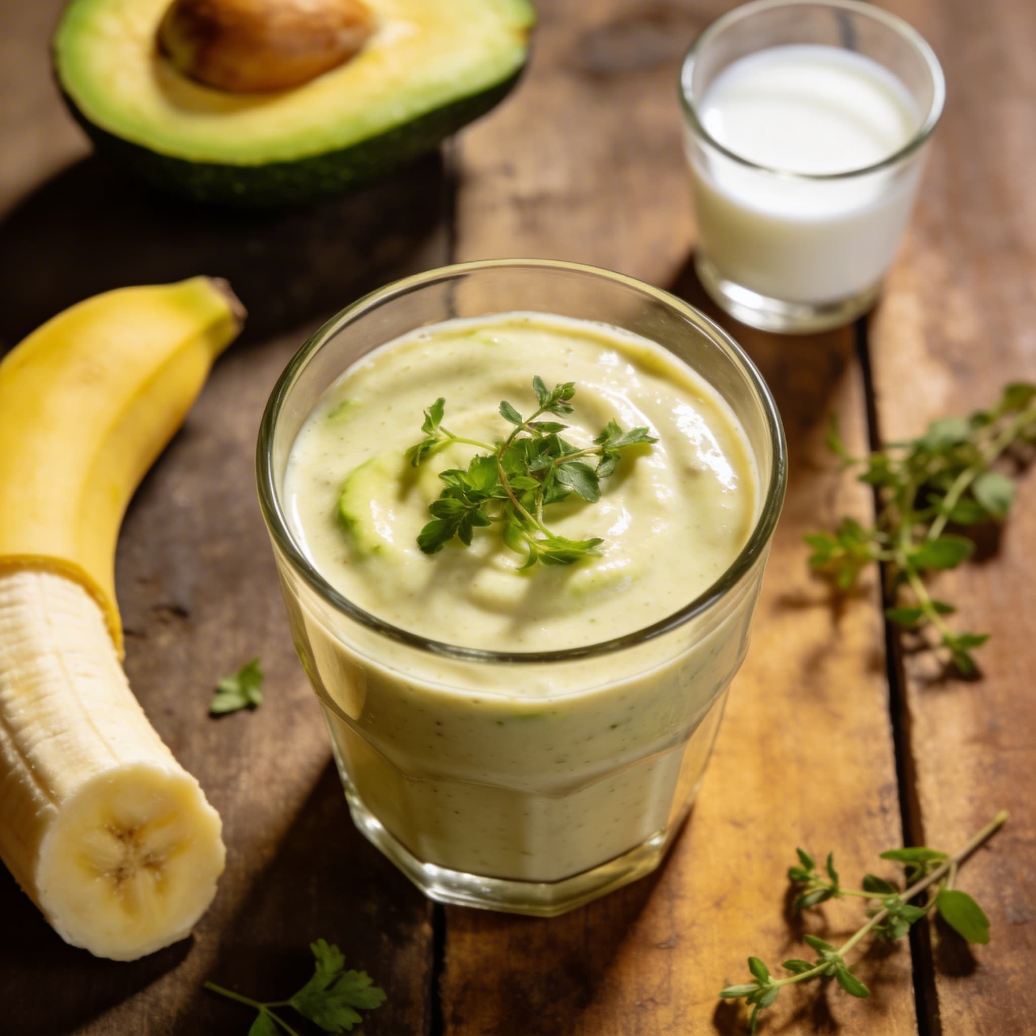 Cremiger Avocado-Bananen-Smoothie