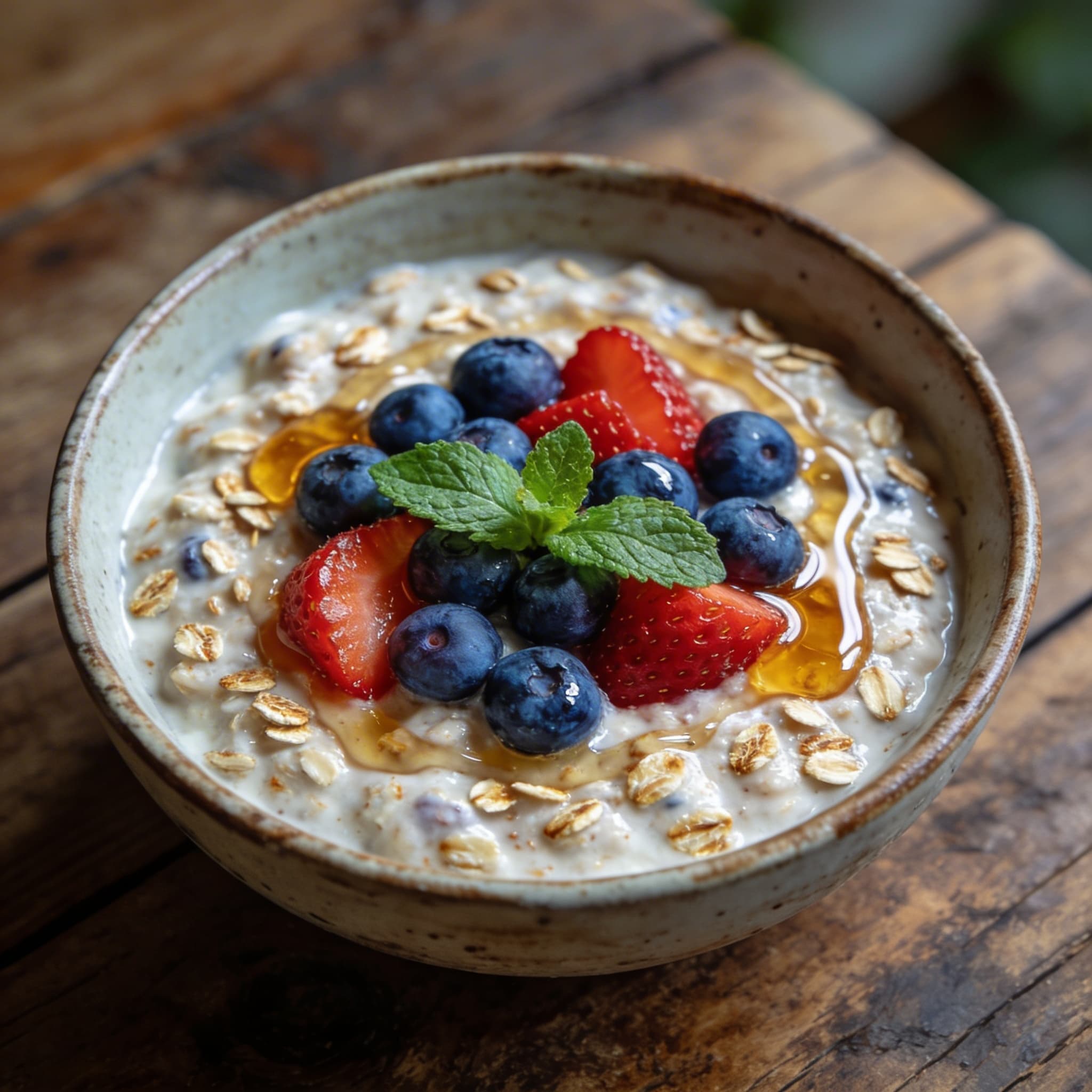 Cremiges Beeren-Hafer-Porridge