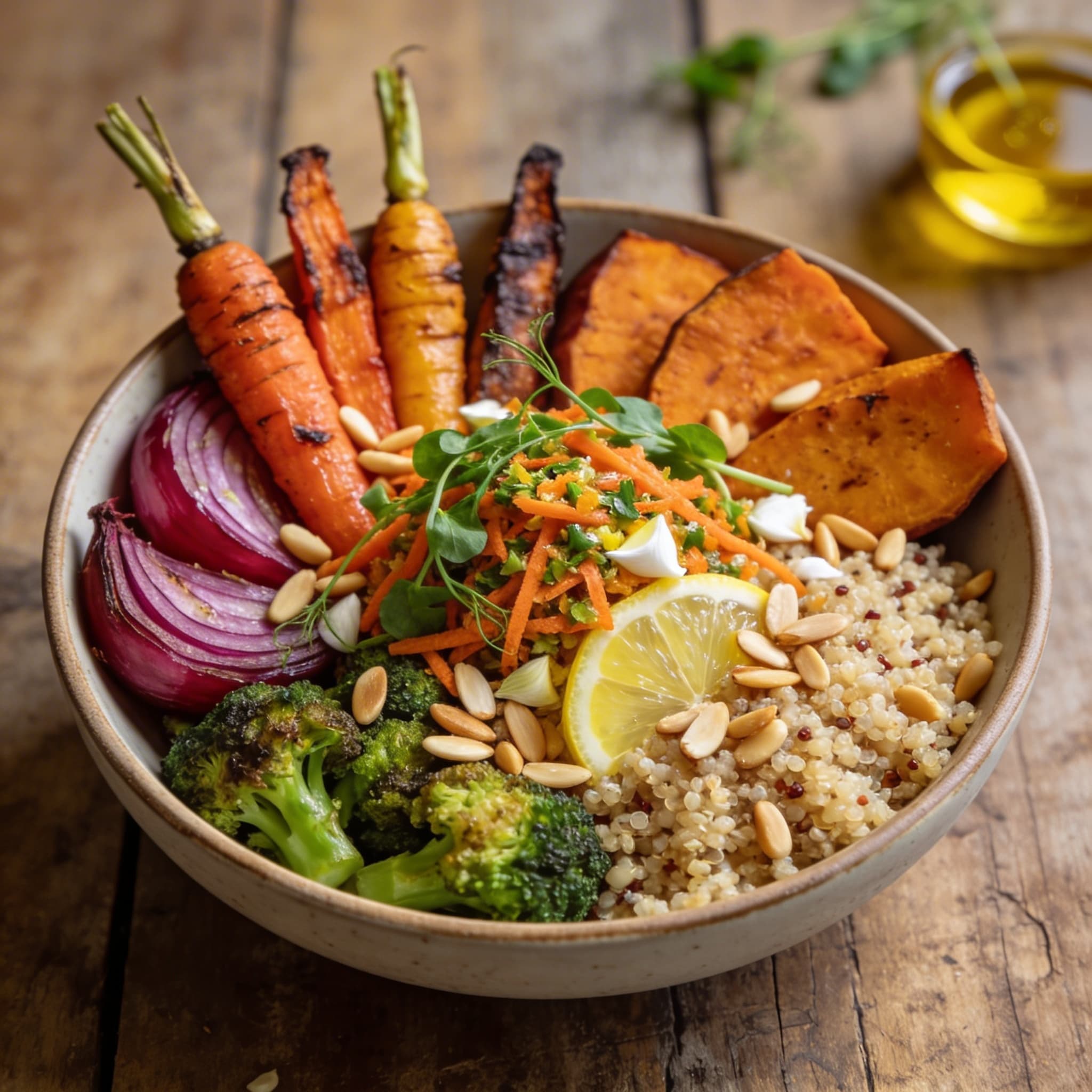 Quinoa-Bowl mit Röstgemüse
