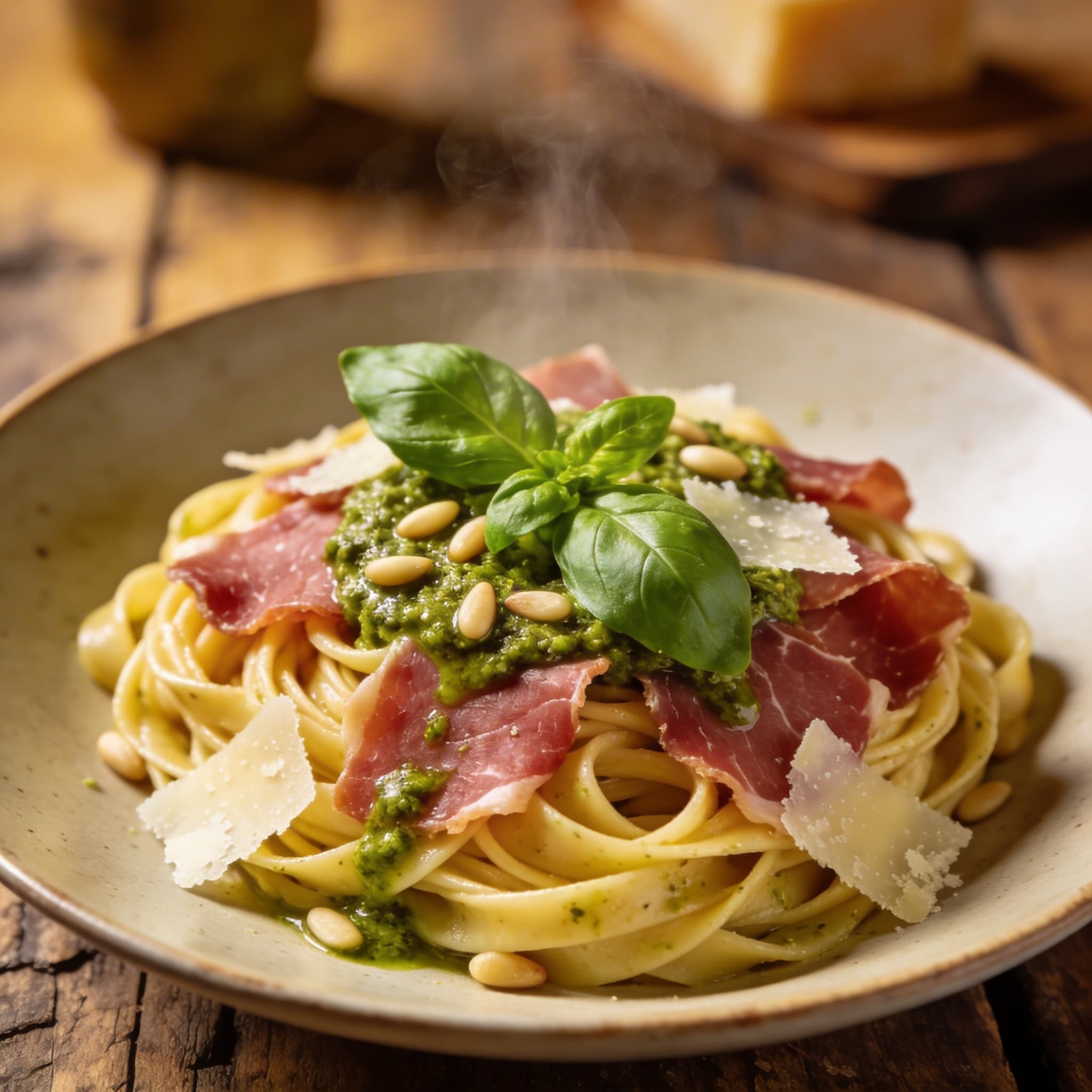 Tagliatelle mit Bresaola-Pesto