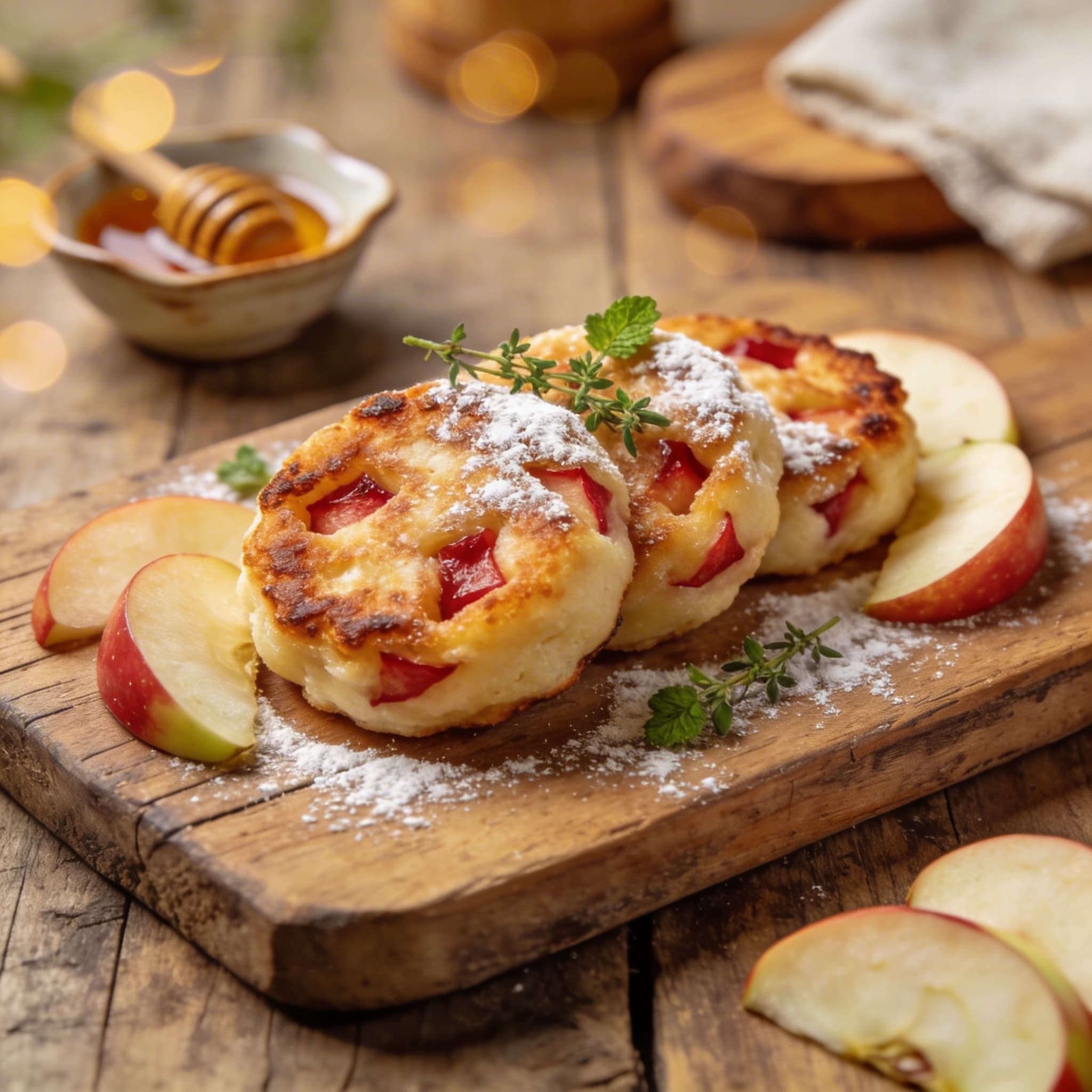 Fluffige Apfelküchlein aus der Pfanne