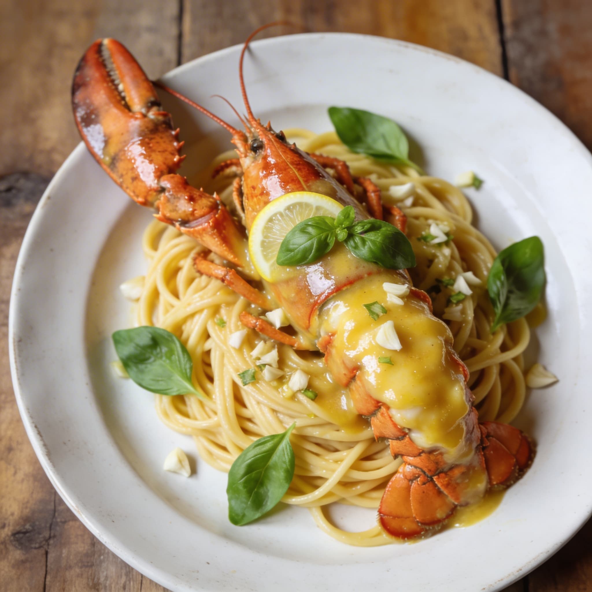 Edle Linguine mit Hummer